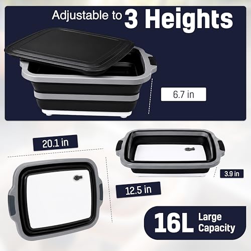 16L Collapsible BBQ Prep Tub