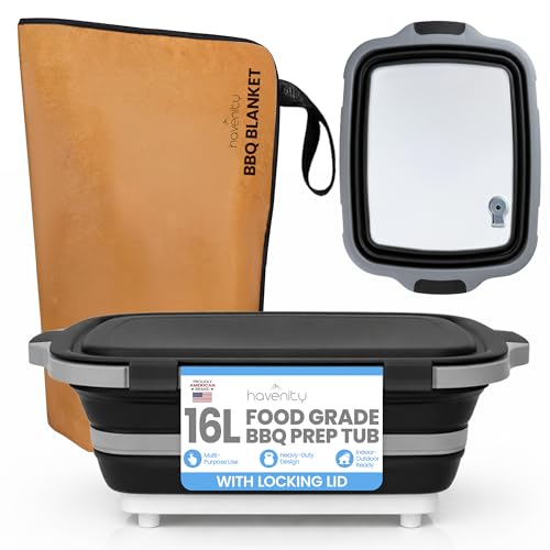 16L BBQ Prep Tub with Cutting Board