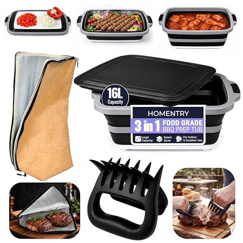 16L Collapsible BBQ Prep Tub