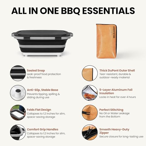16L BBQ Prep Tub with Cutting Board