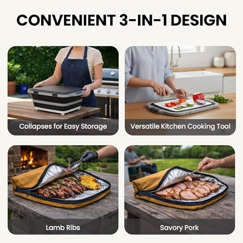16L BBQ Prep Tub with Cutting Board