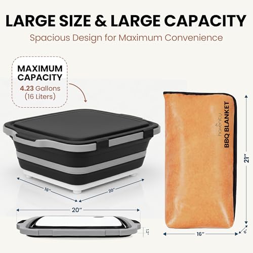 16L BBQ Prep Tub with Cutting Board