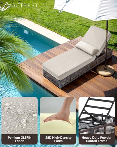Luxury Patio Chaise Lounge Chair
