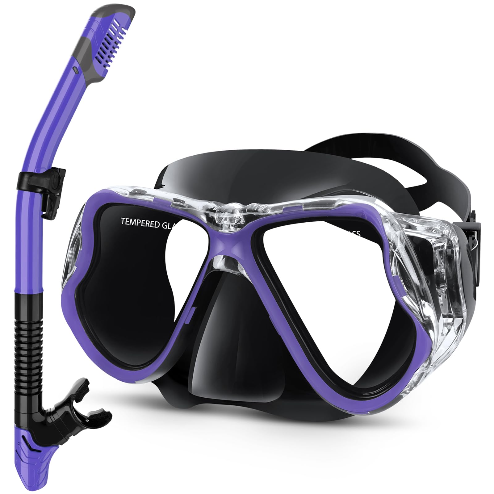 Dry Snorkel Set with Panoramic Mask