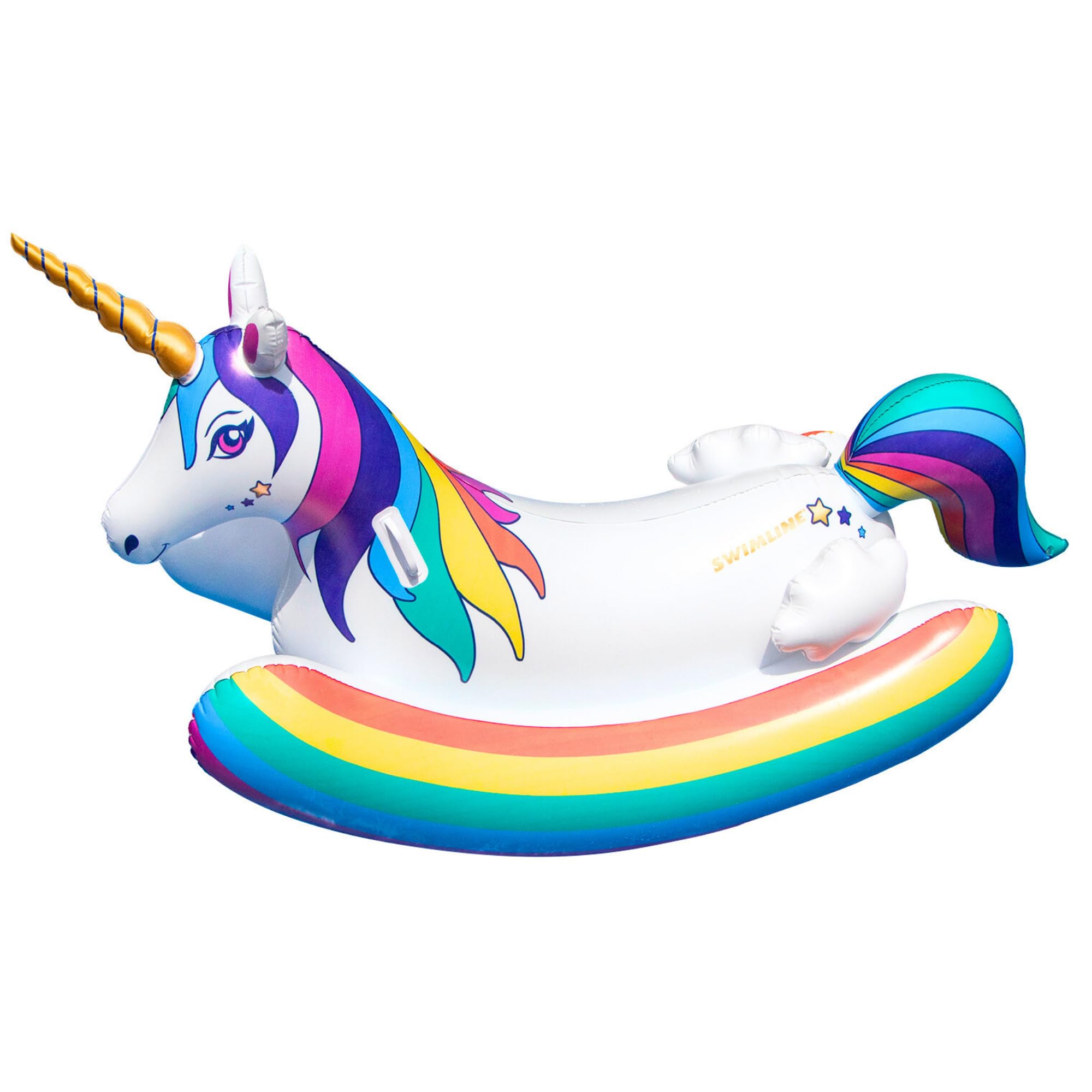 Rainbow Unicorn Rocking Pool Float