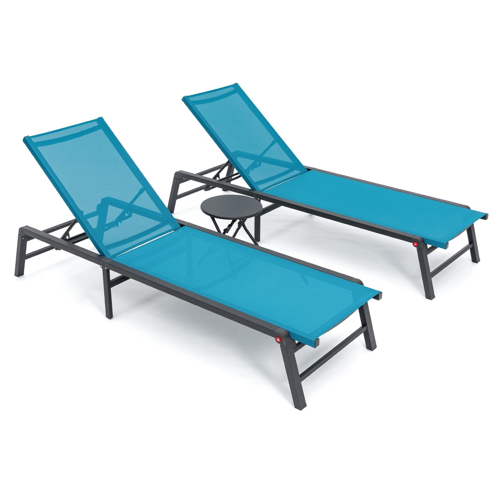 Aluminum Outdoor Chaise Lounge Set