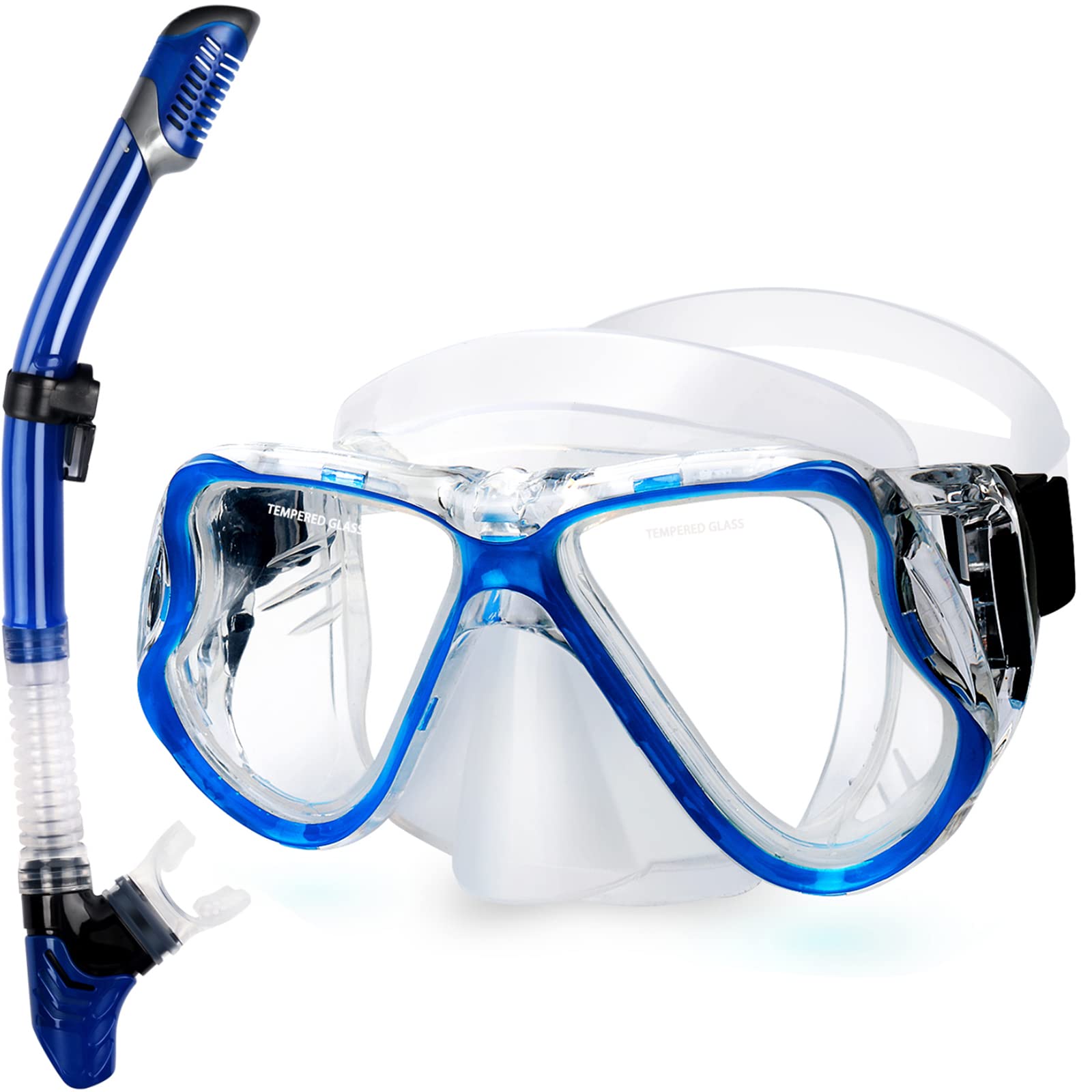 Dry Snorkel Set with Panoramic Mask