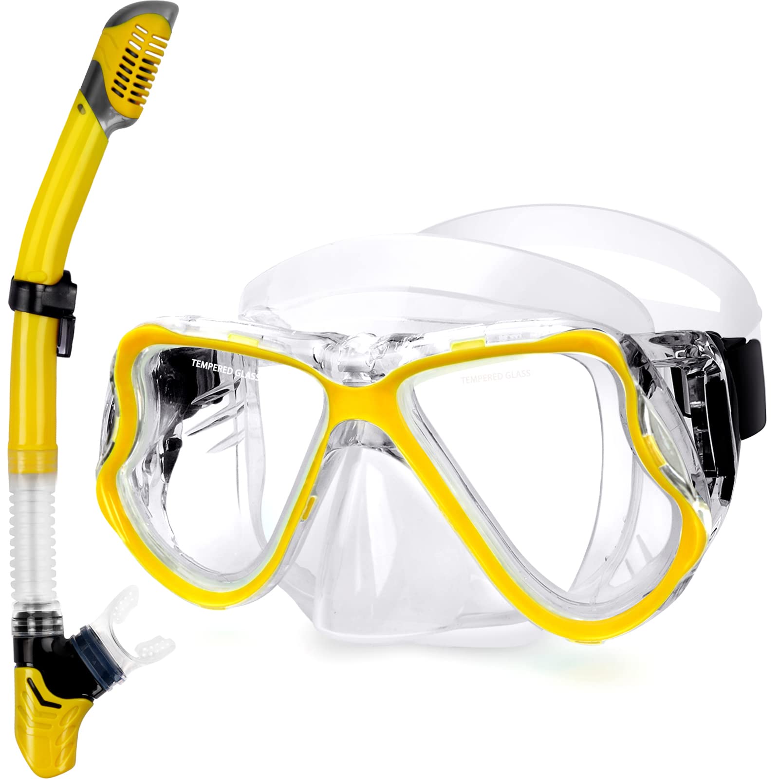 Dry Snorkel Set with Panoramic Mask