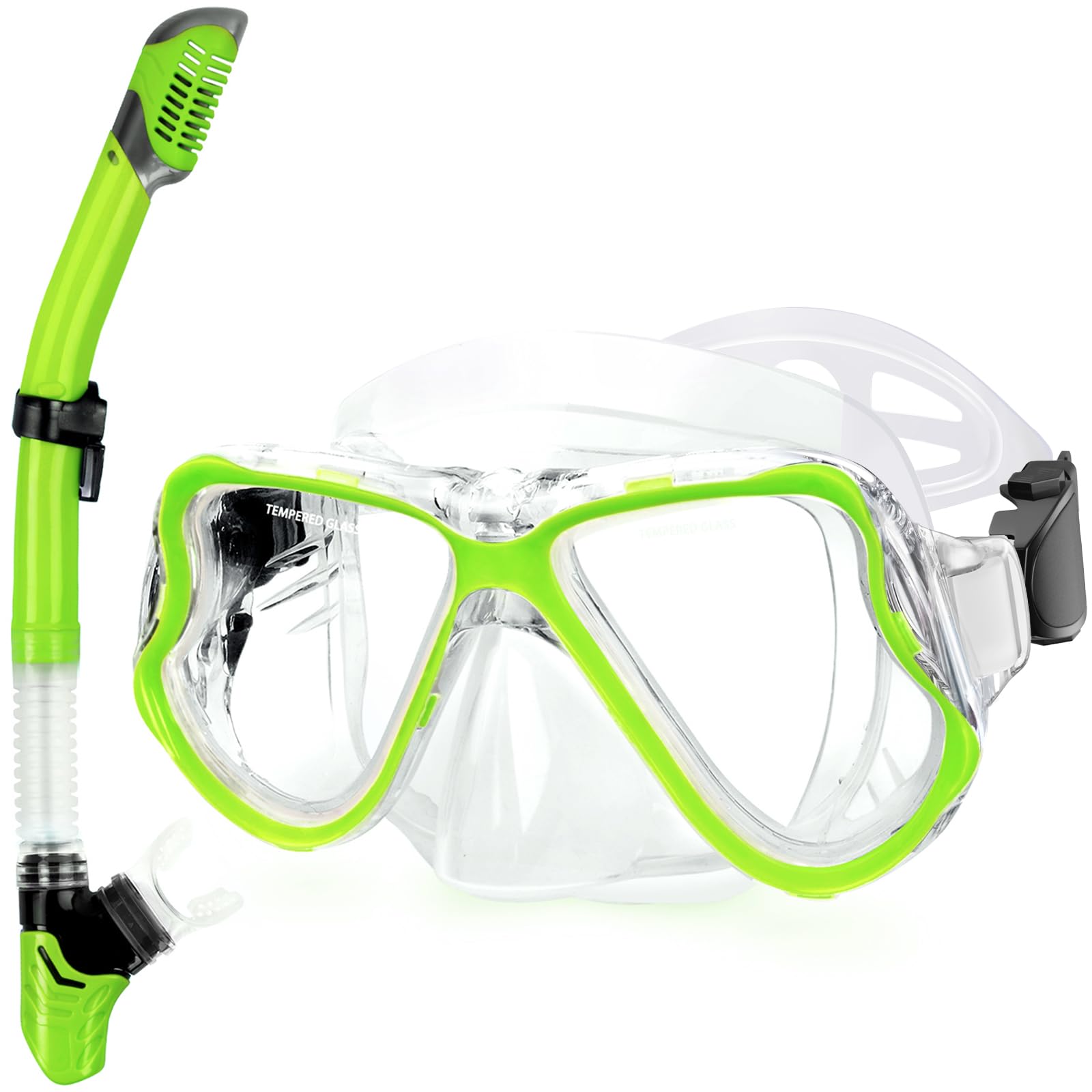 Dry Snorkel Set with Panoramic Mask