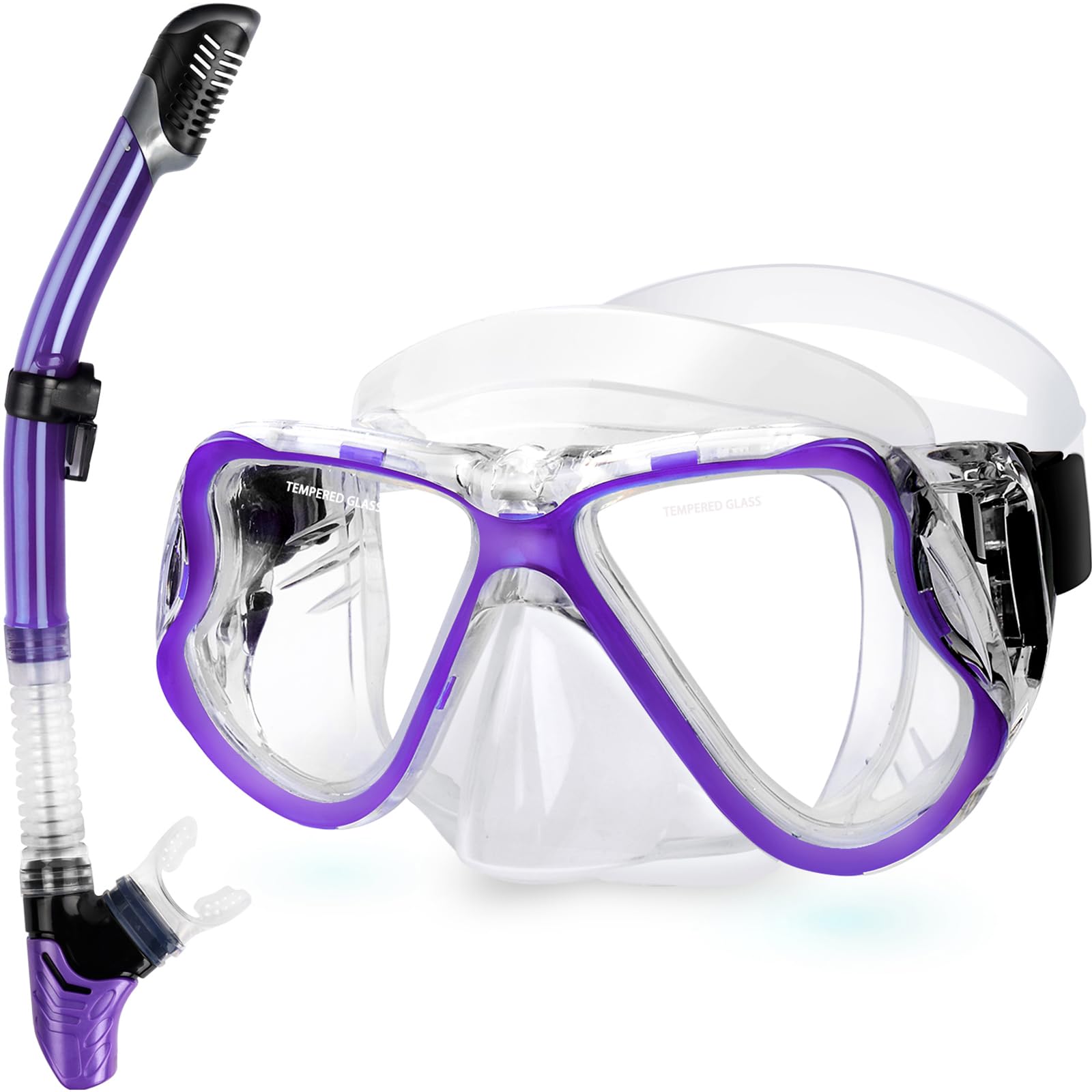 Dry Snorkel Set with Panoramic Mask