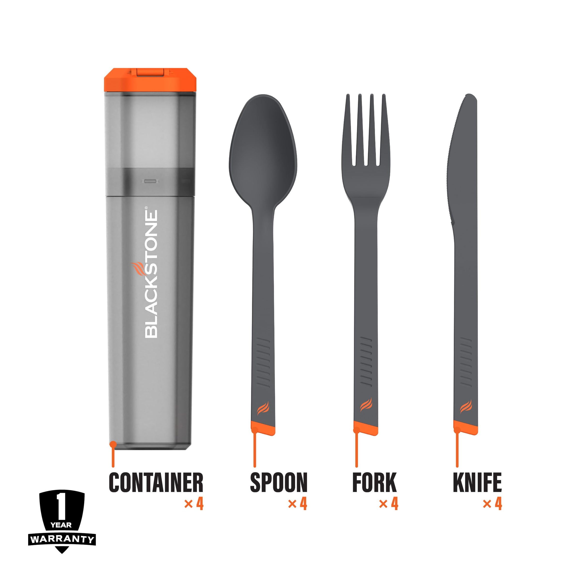 Blackstone 5763 Camping Utensils Set, 4 Pack