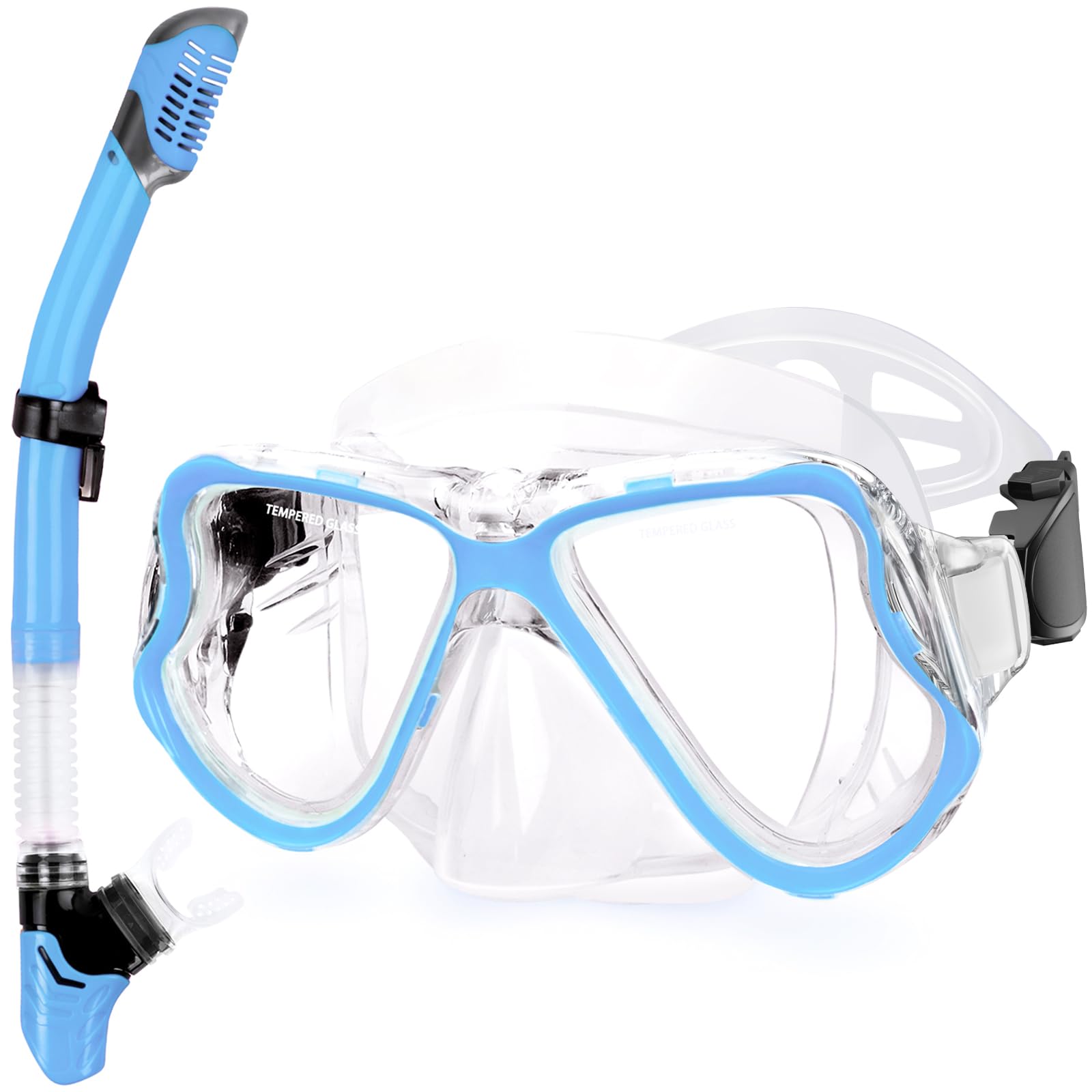 Dry Snorkel Set with Panoramic Mask