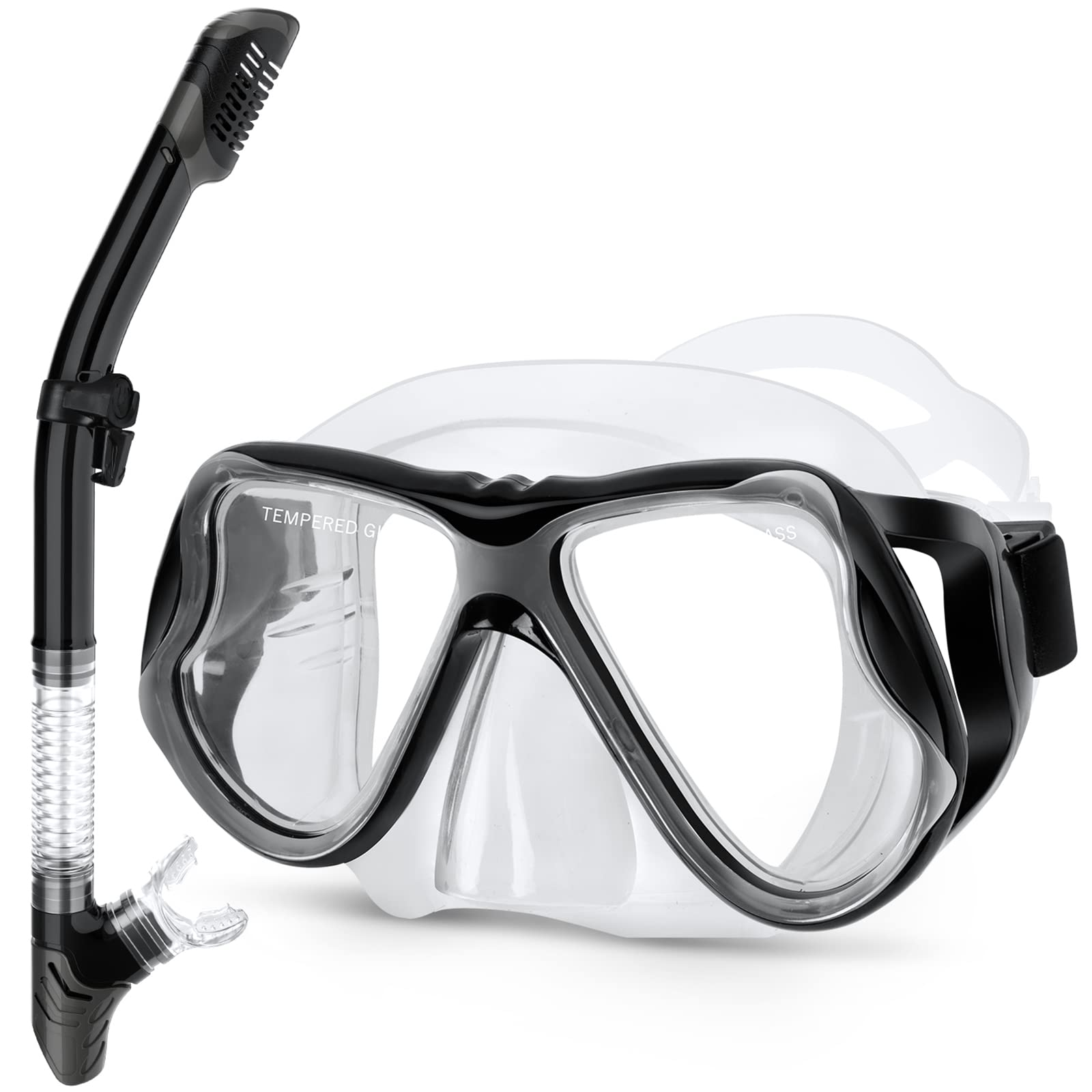 Dry Snorkel Set with Panoramic Mask
