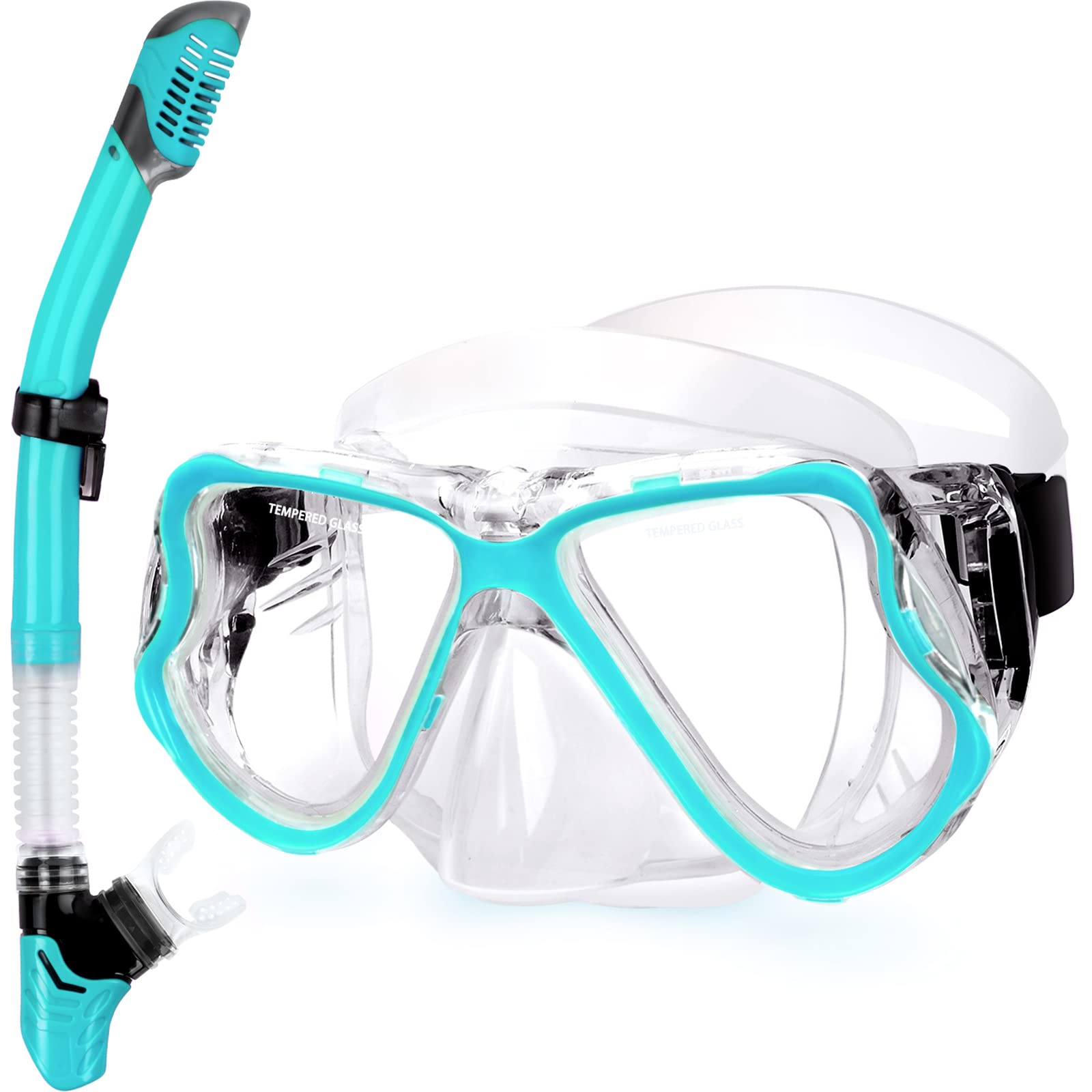 Dry Snorkel Set with Panoramic Mask