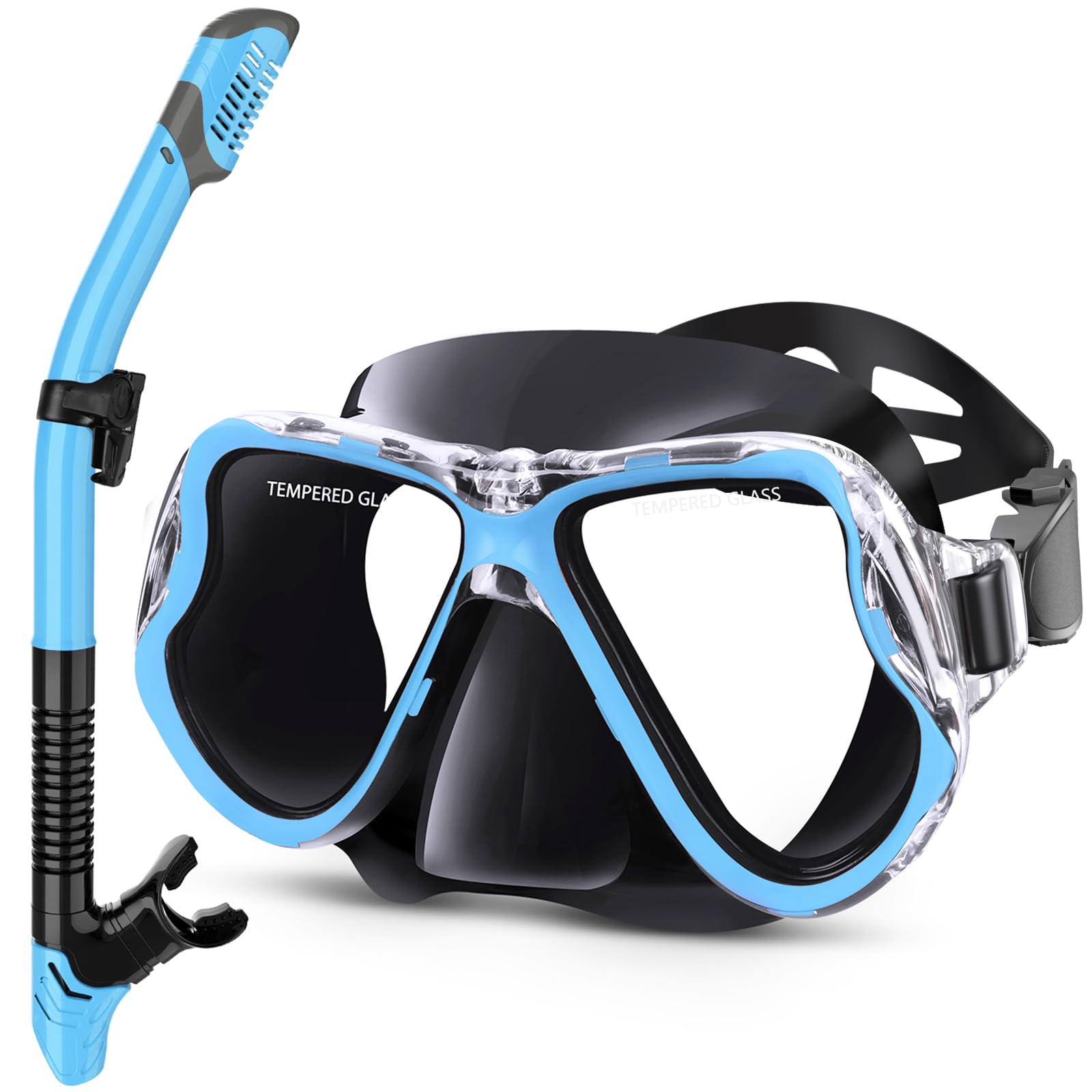 Dry Snorkel Set with Panoramic Mask
