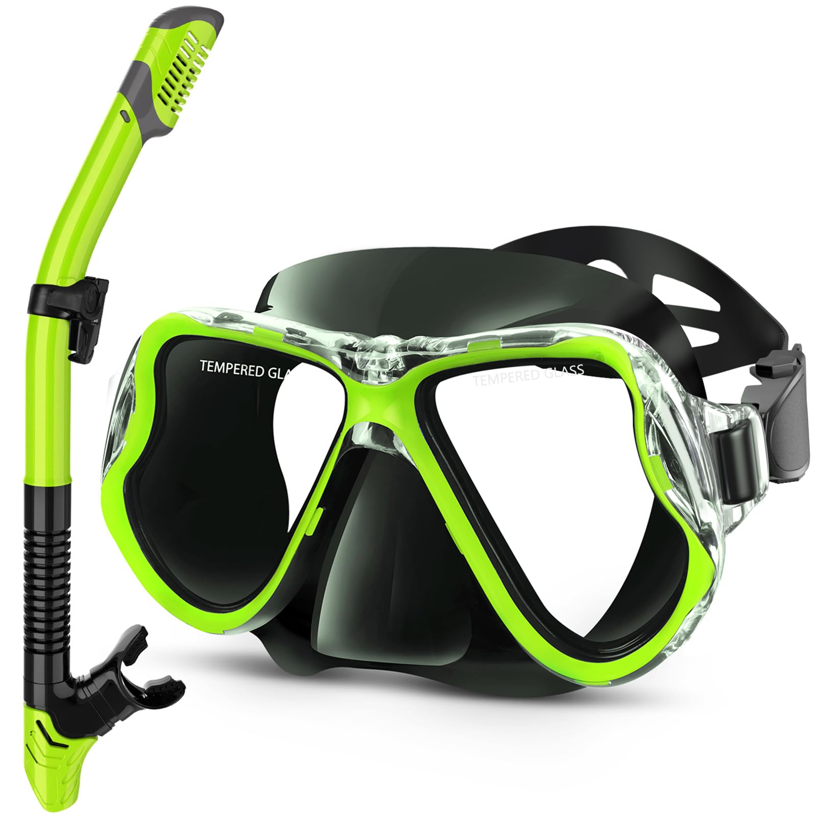 Dry Snorkel Set with Panoramic Mask