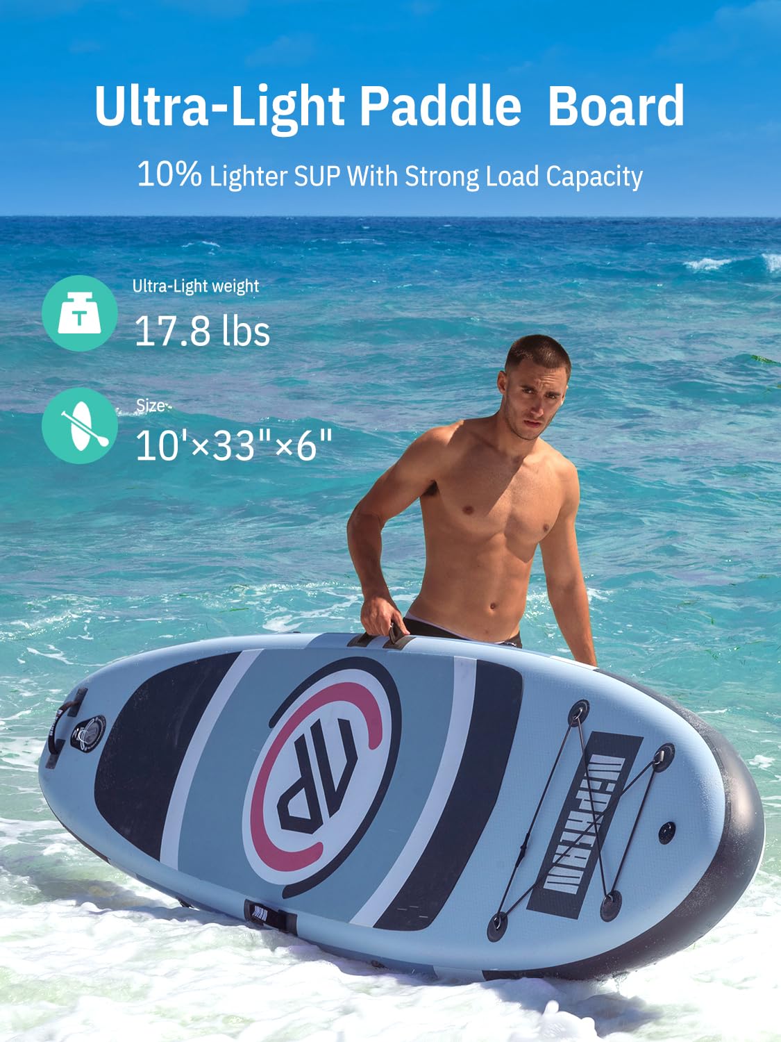 10' Ultra-Light Inflatable SUP Board Set