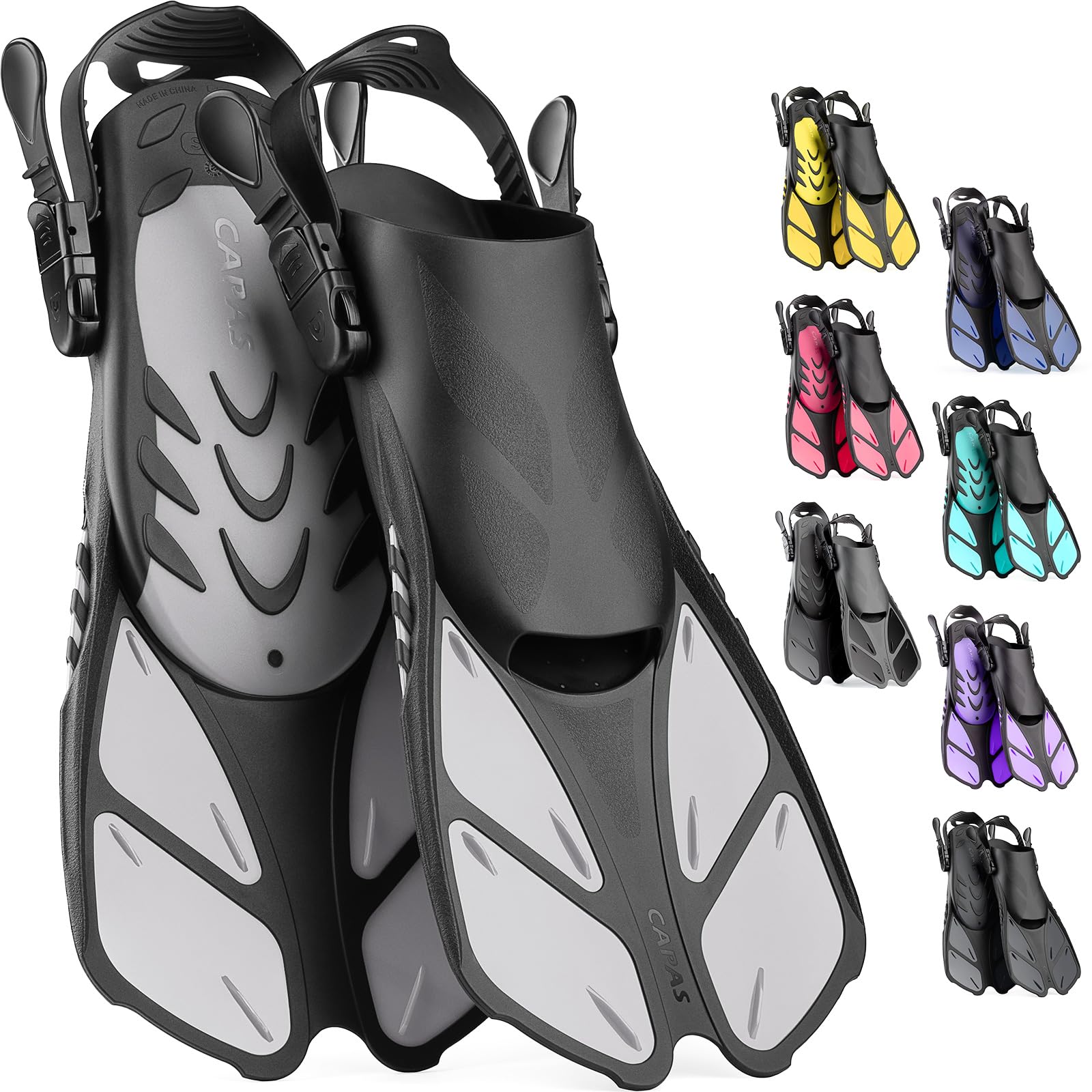 Adjustable Snorkel Swim Fins