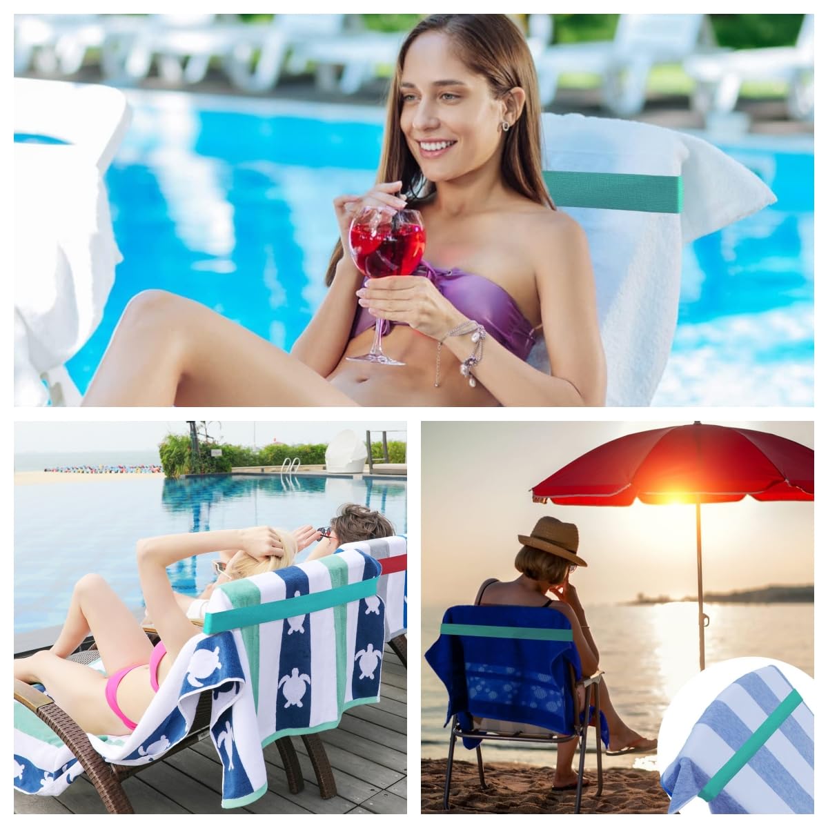 Beach Towel Clips Set