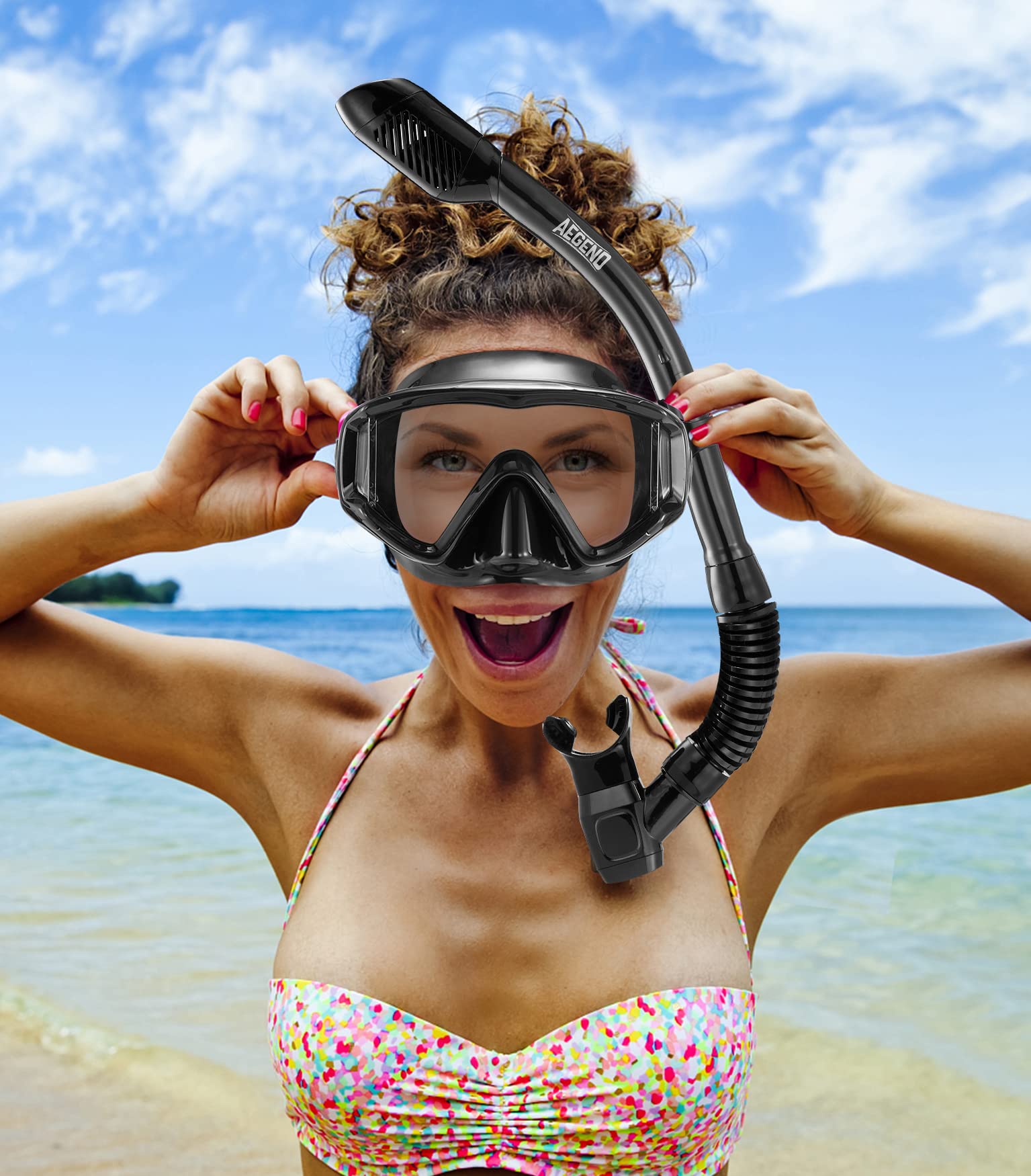 Snorkeling Set with Dry Top Mask