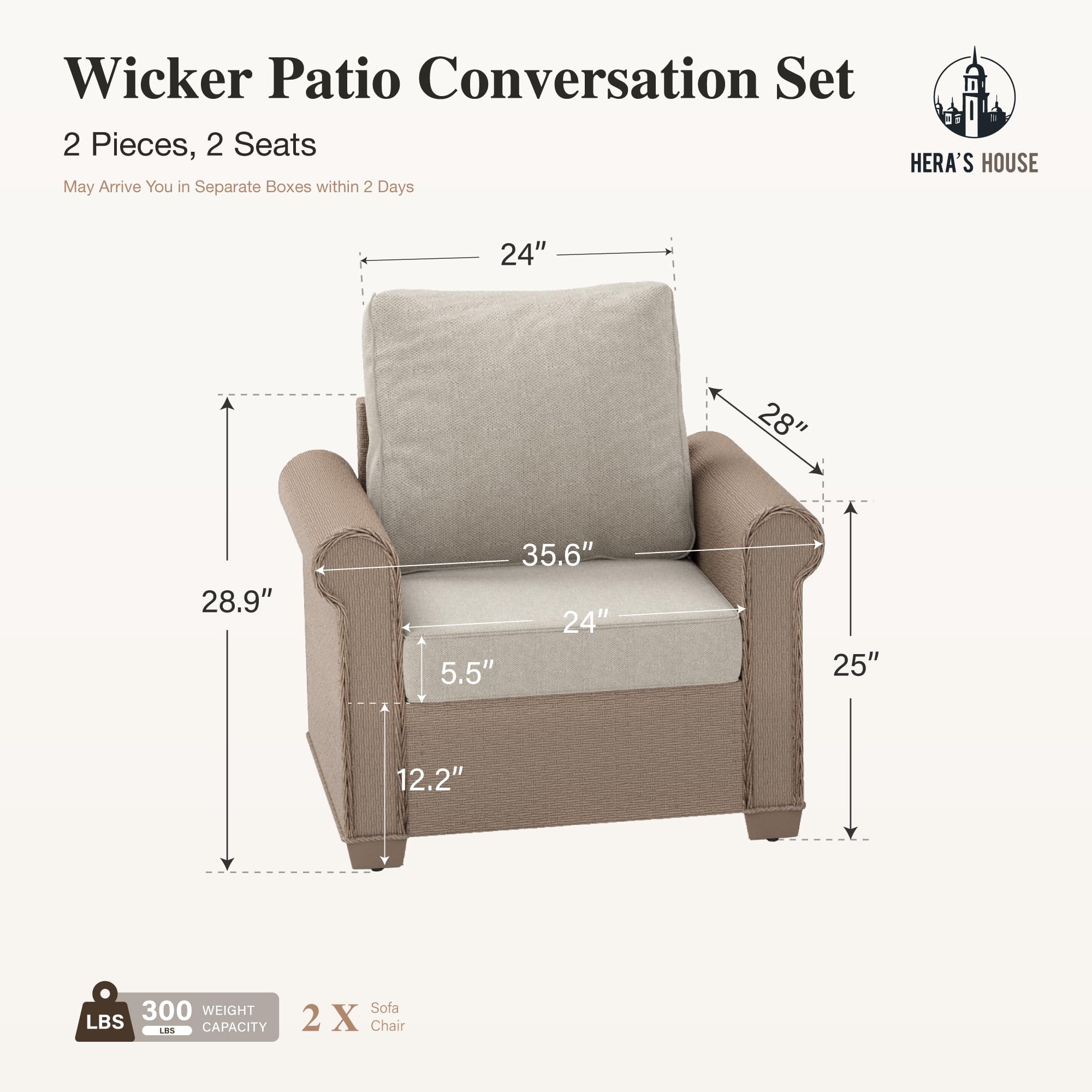 HERA'S HOUSE Patio Furniture Set