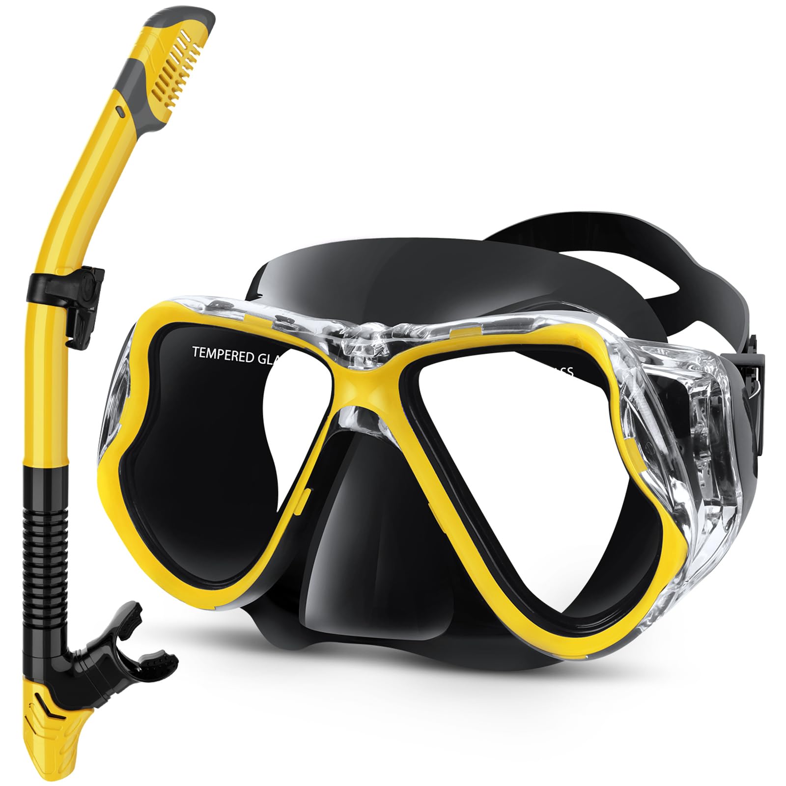 Dry Snorkel Set with Panoramic Mask