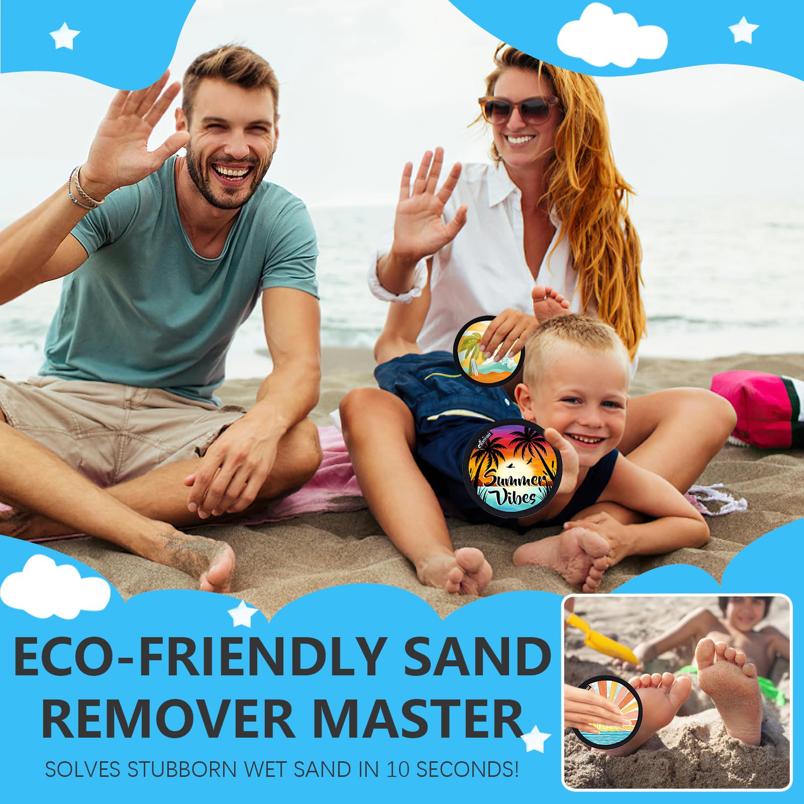 Beach Sand Remover Mitt