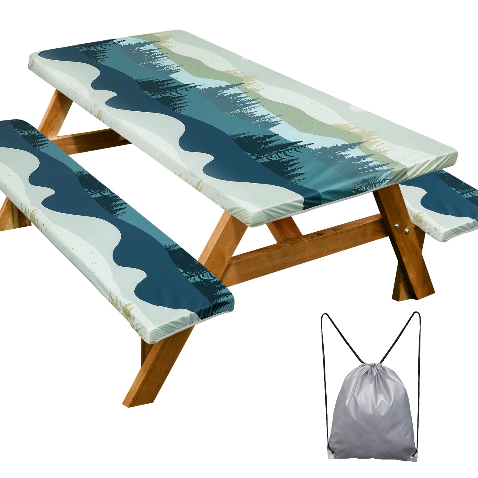 Waterproof Picnic Table Cover Set