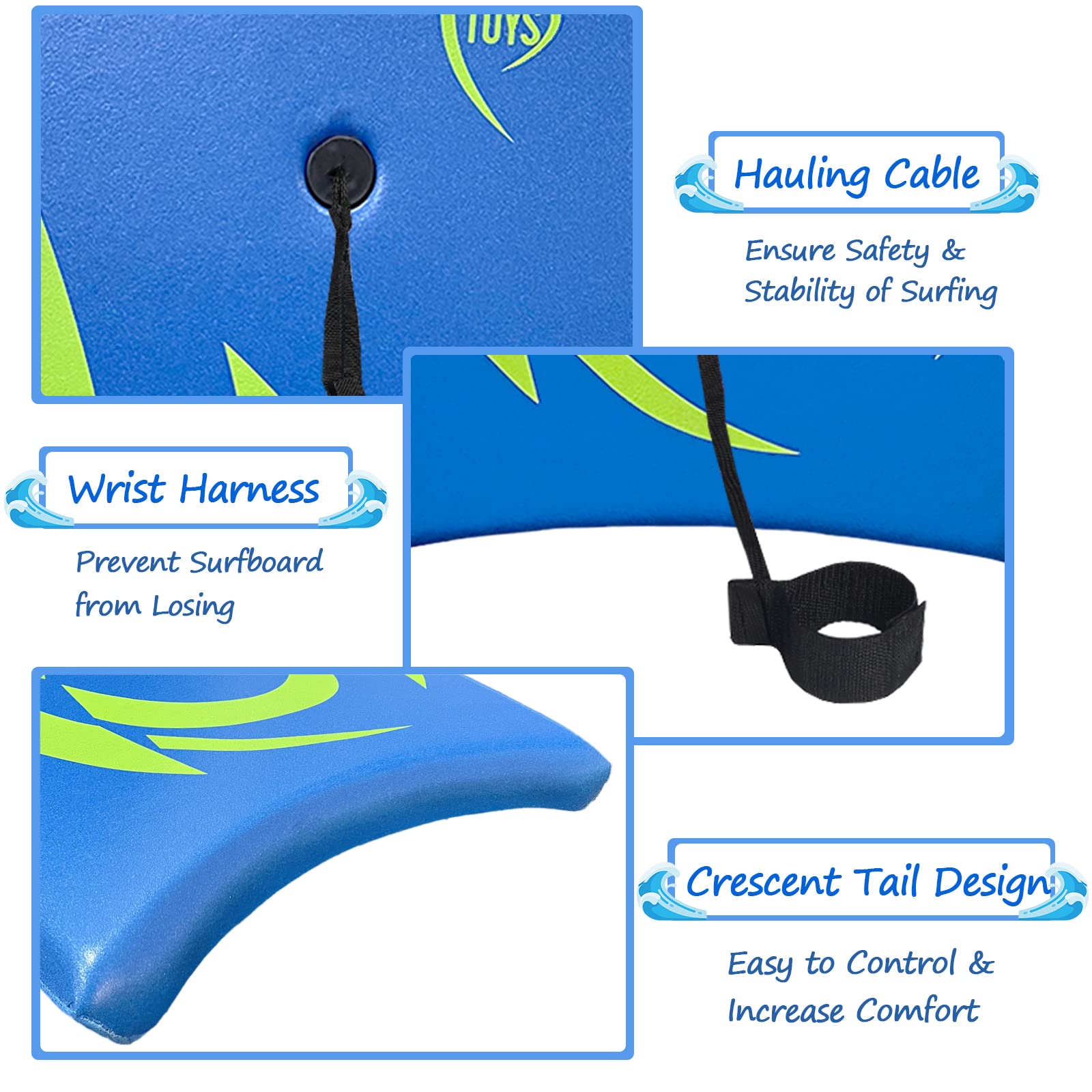 Bo-Toys Body Board Lightweight with EPS Core