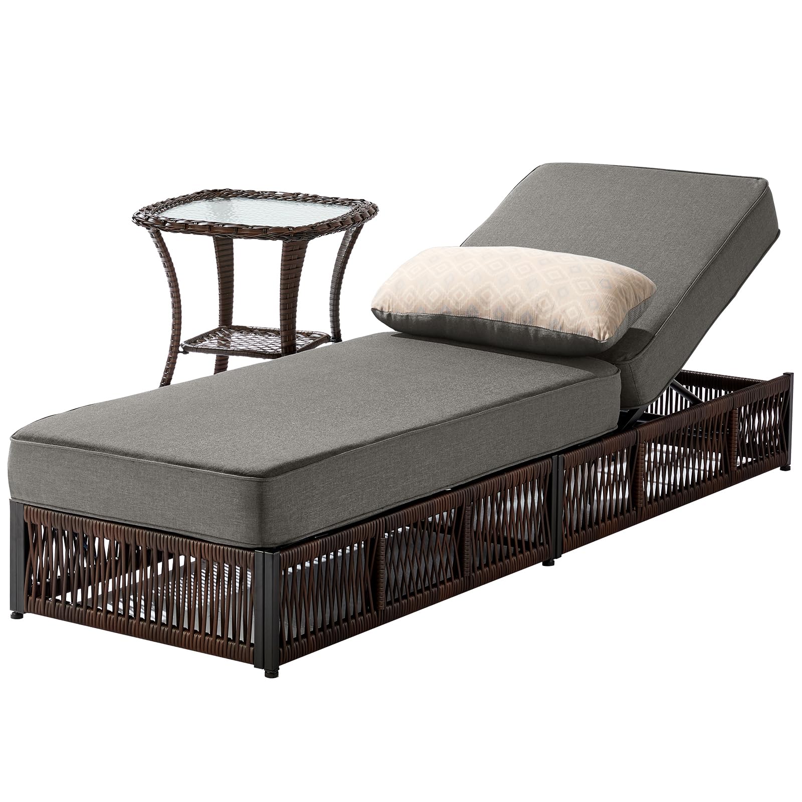 Luxury Patio Chaise Lounge Chair