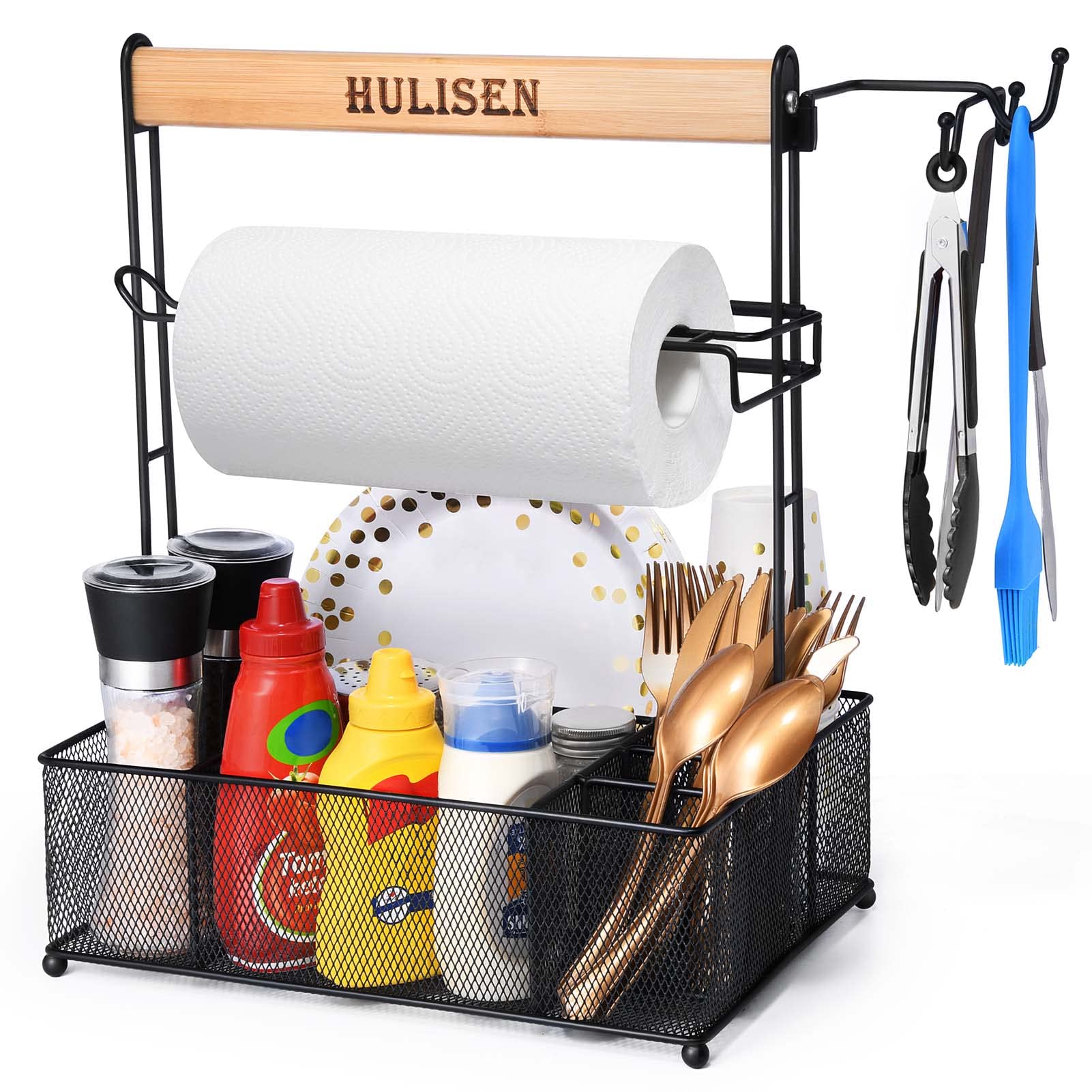 BBQ Grill Caddy with Paper Towel Holder