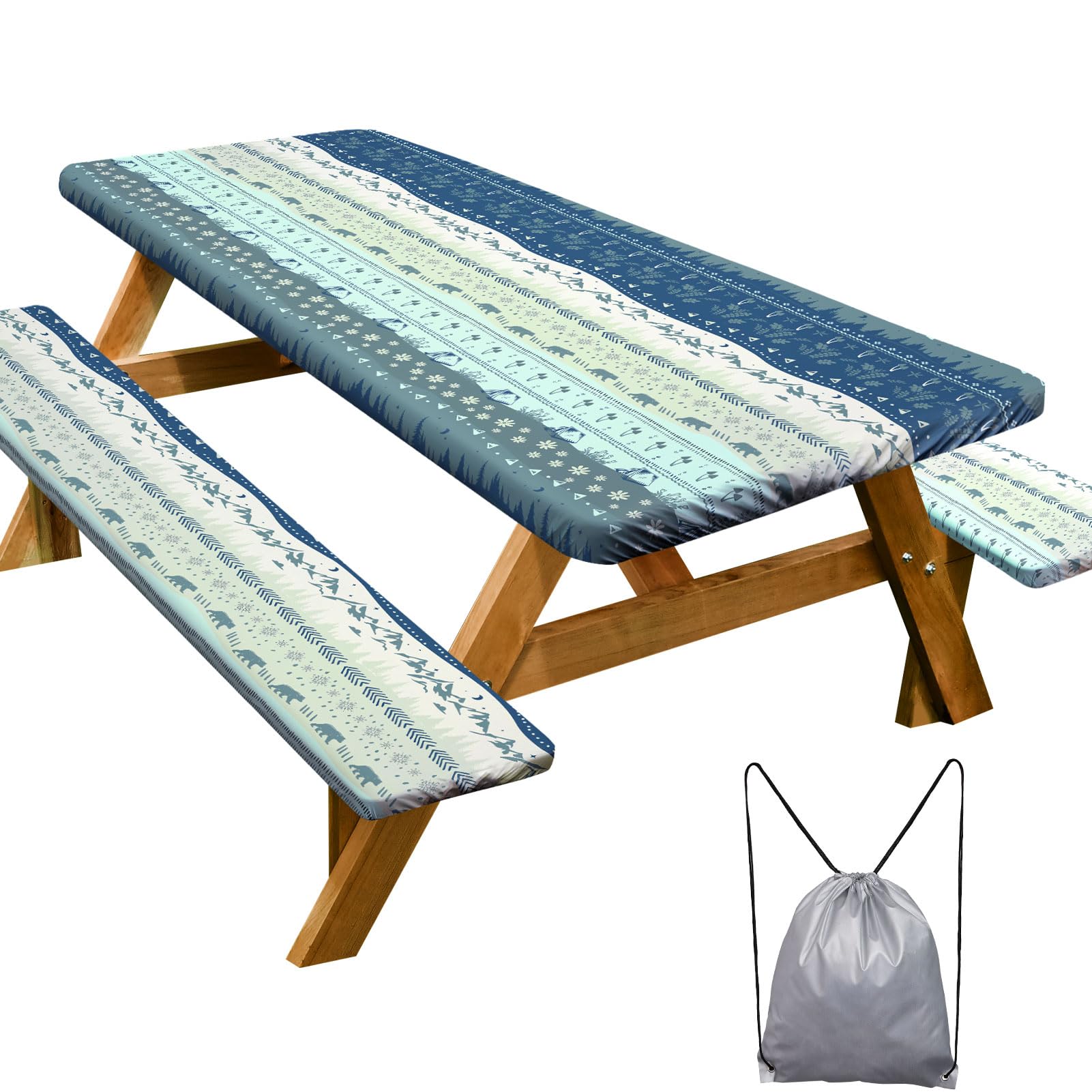 Waterproof Picnic Table Cover Set