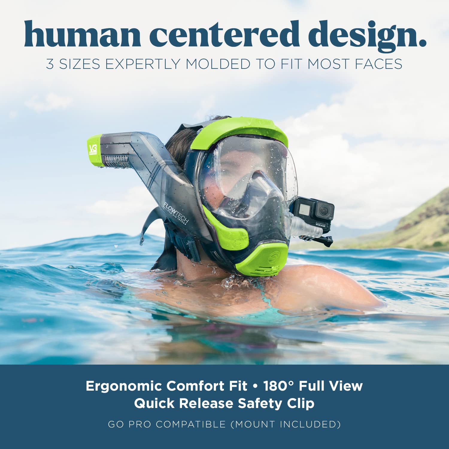 180° Full Face Snorkel Mask