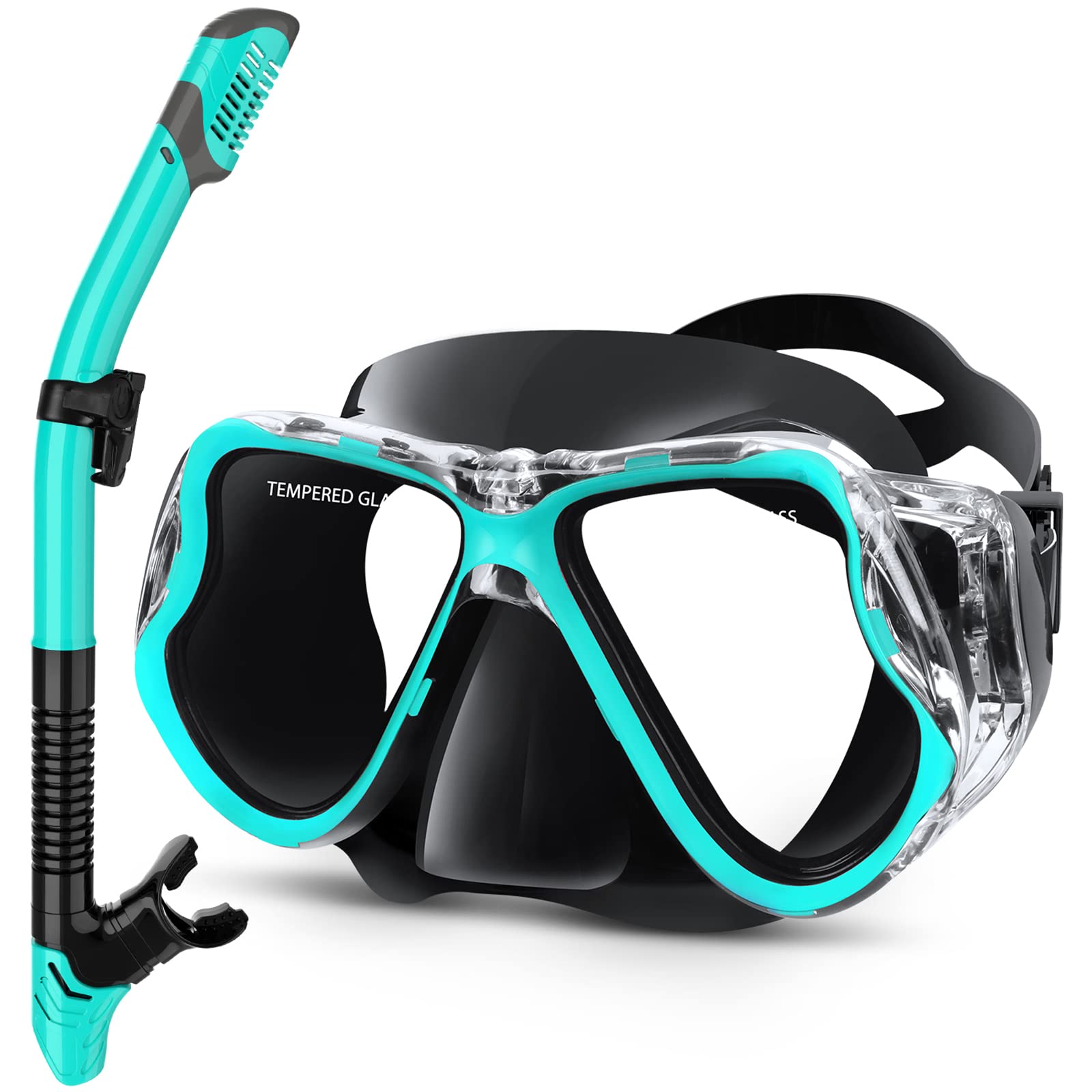 Dry Snorkel Set with Panoramic Mask
