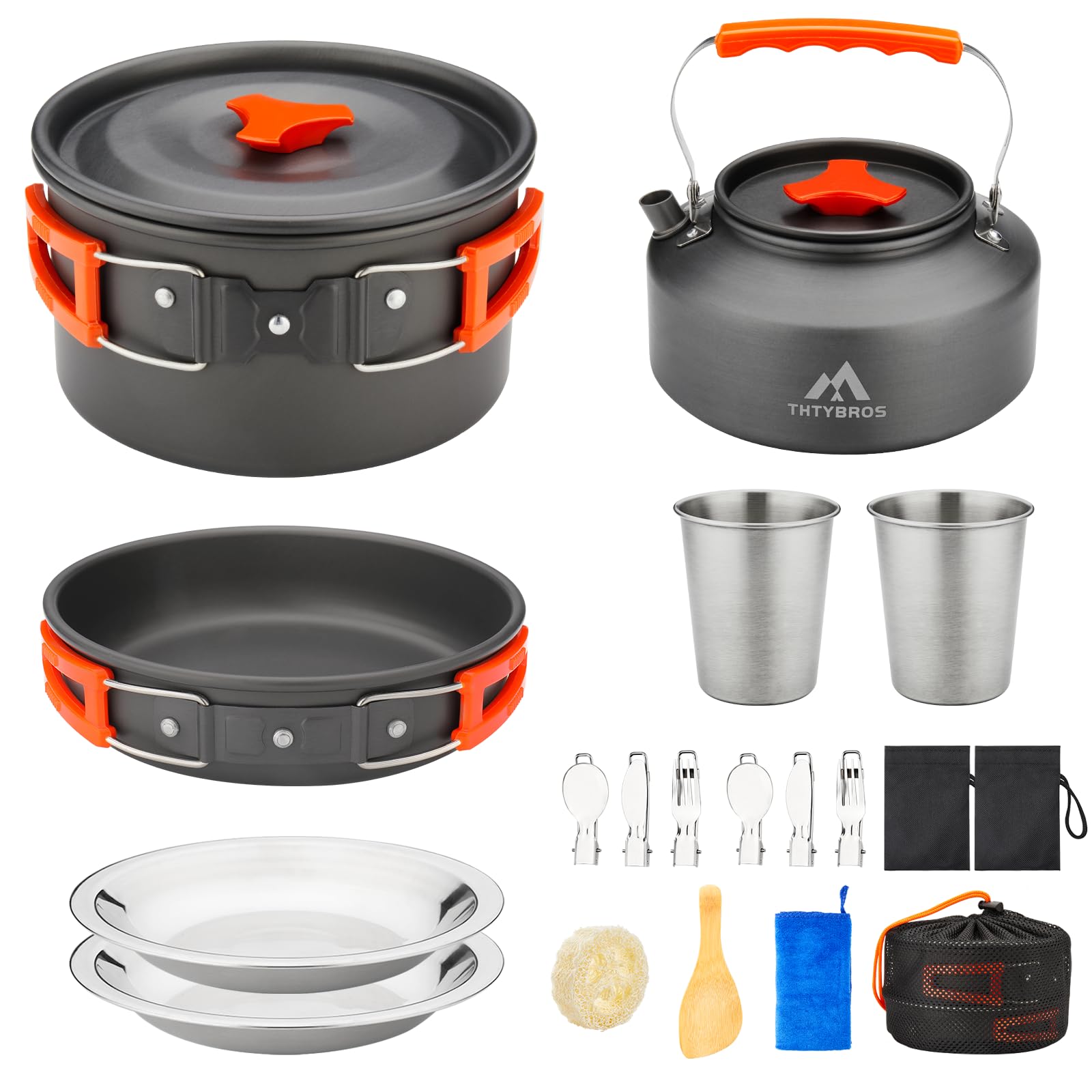 17-Piece Camping Cookware Set