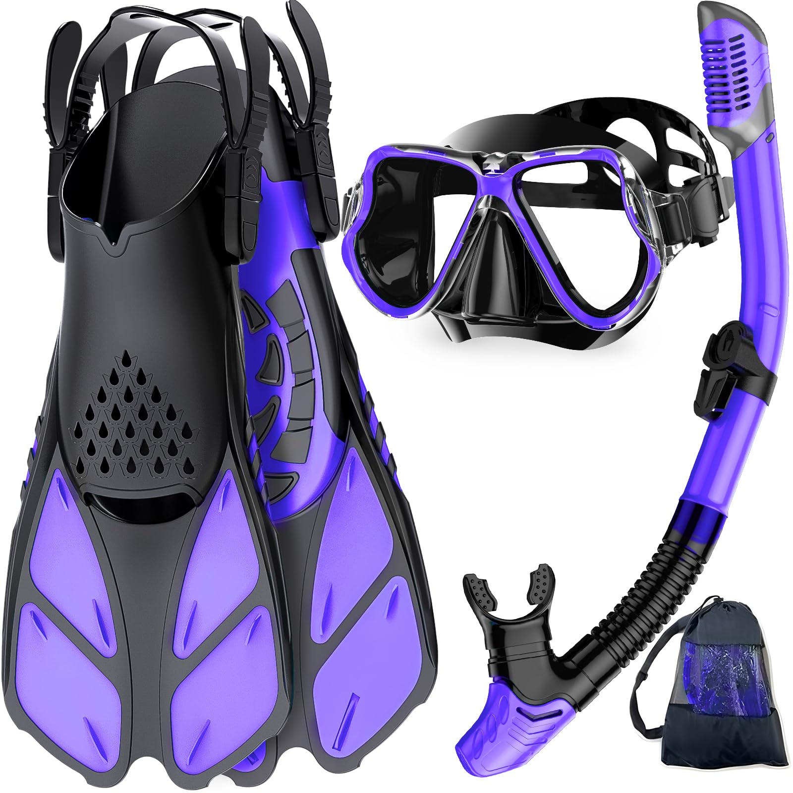 Snorkeling Set with Fins and Mask