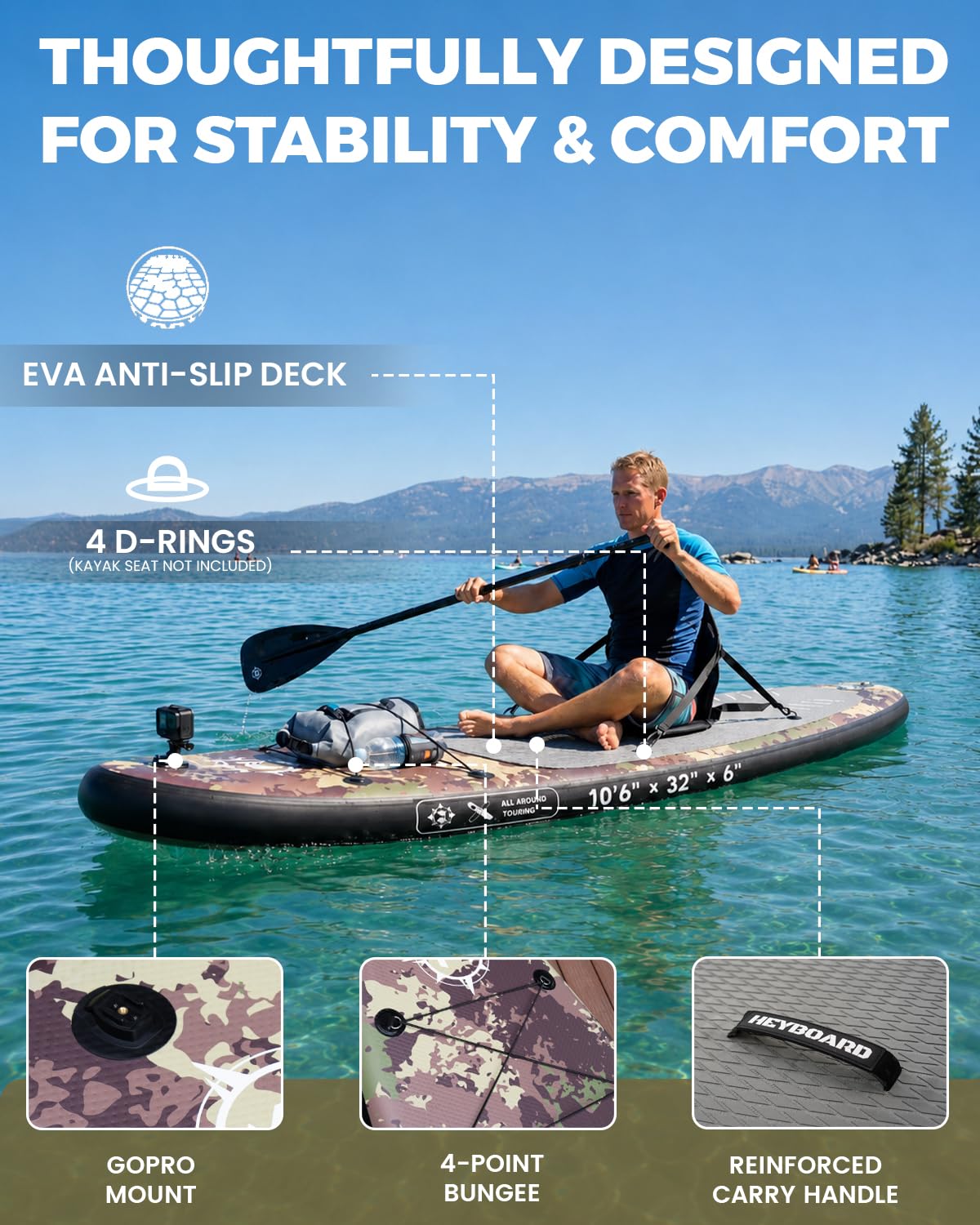 Simple to carry, prepare, clean and store
