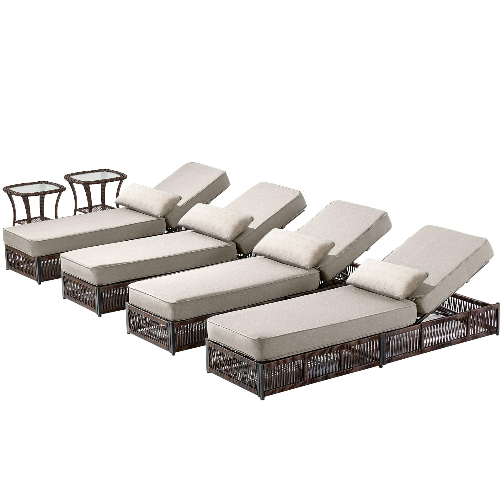 Luxury Patio Chaise Lounge Chair