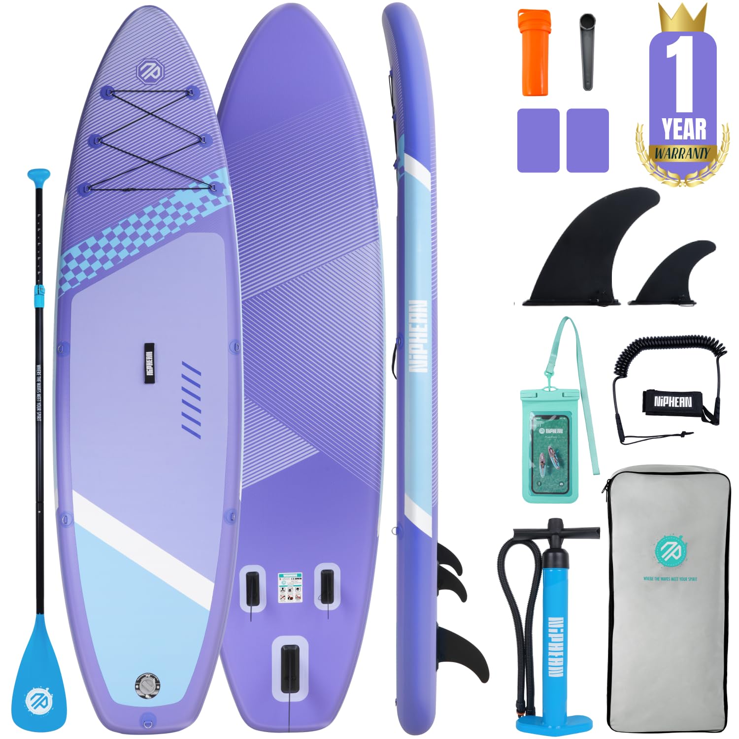 10'6" Inflatable SUP Board Set