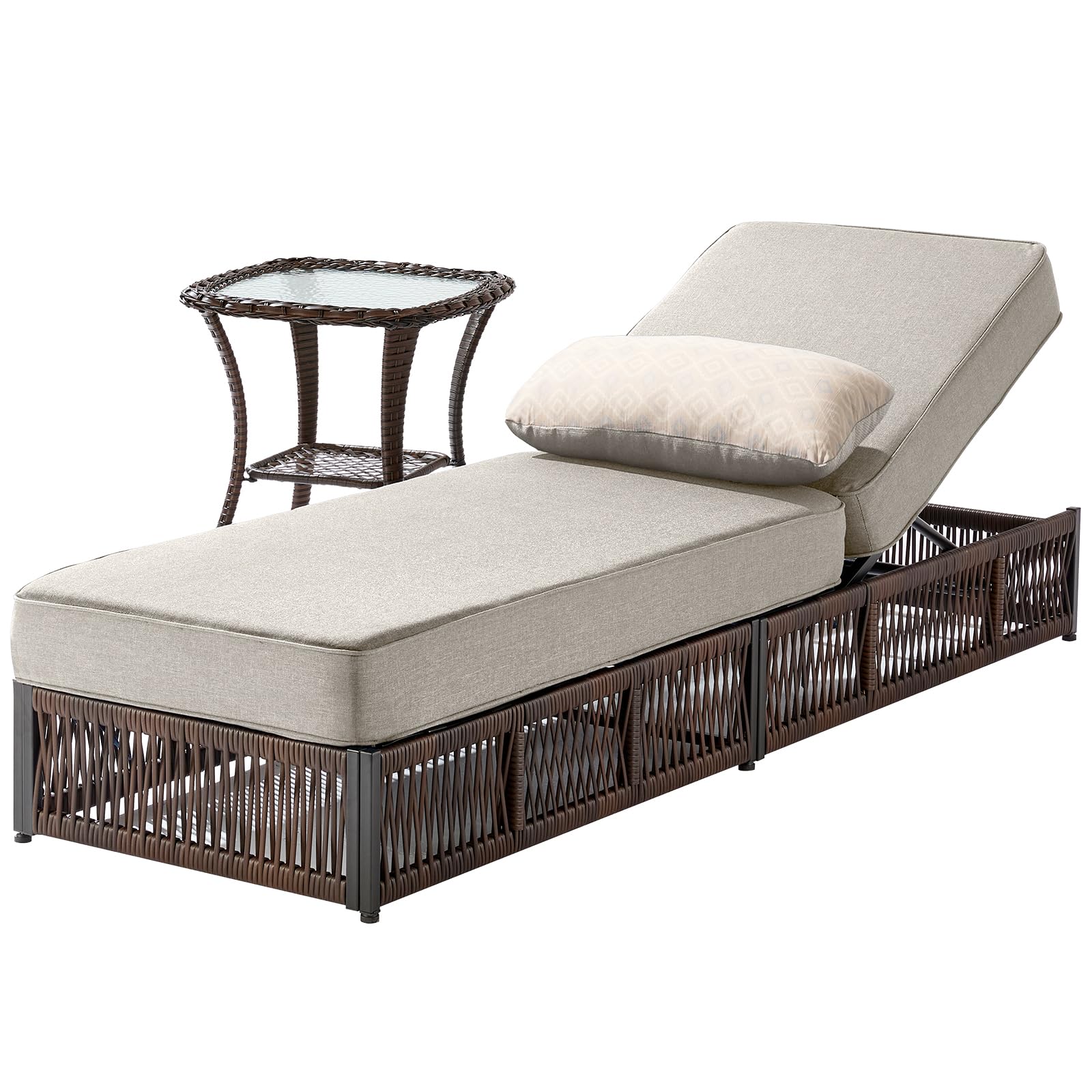 Luxury Patio Chaise Lounge Chair