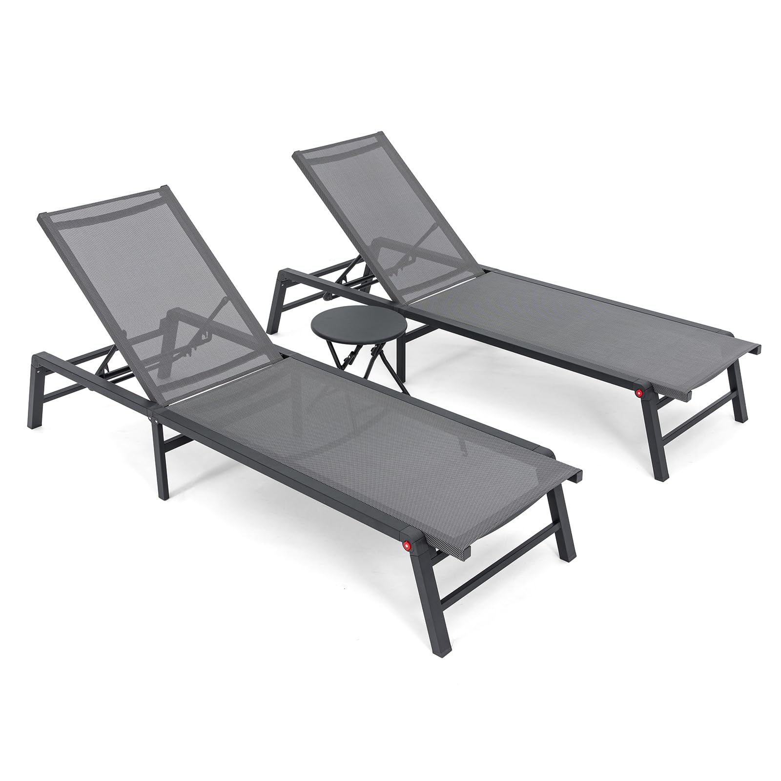 Aluminum Outdoor Chaise Lounge Set