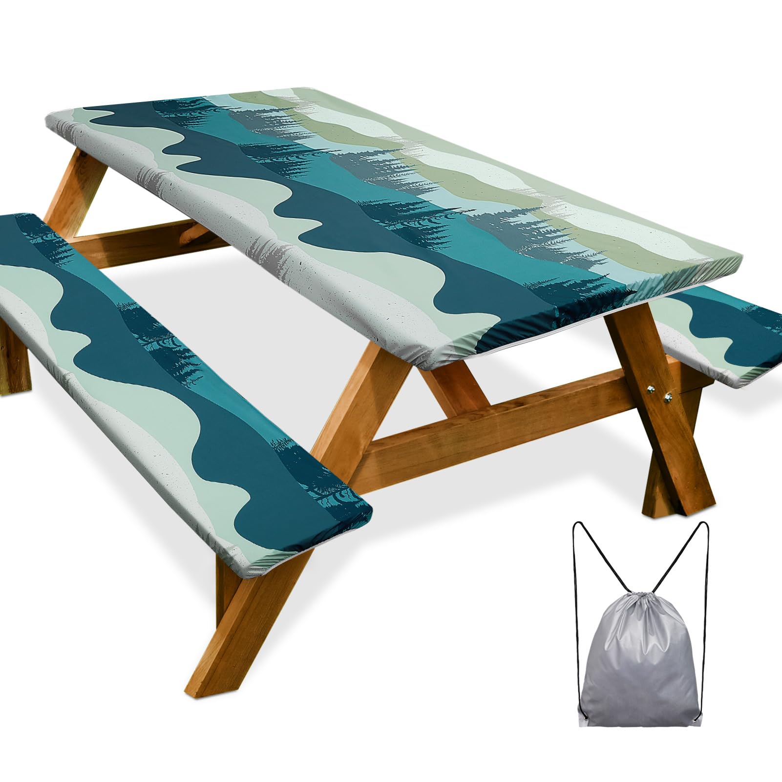 Waterproof Picnic Table Cover Set