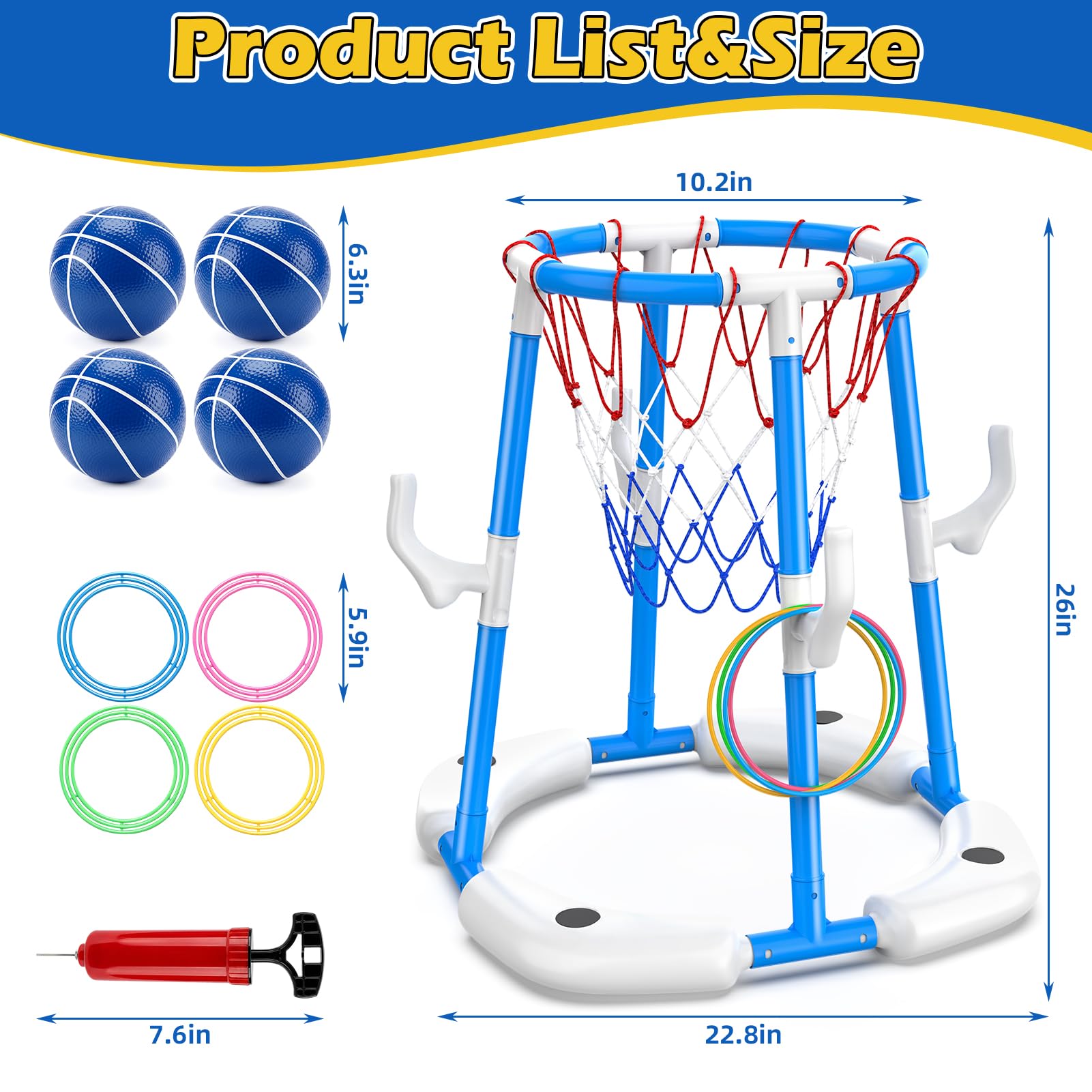 Wsorik Pool Basketball Hoop