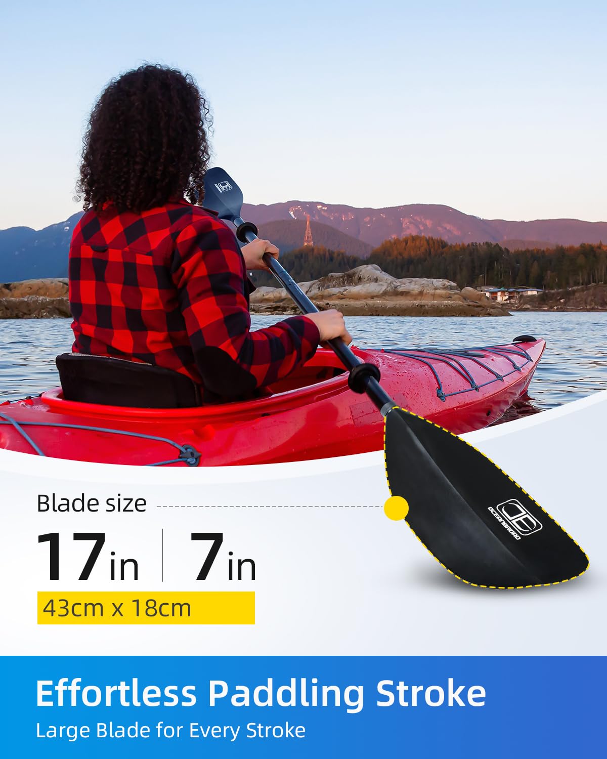 2-Piece Floating Kayak Paddle