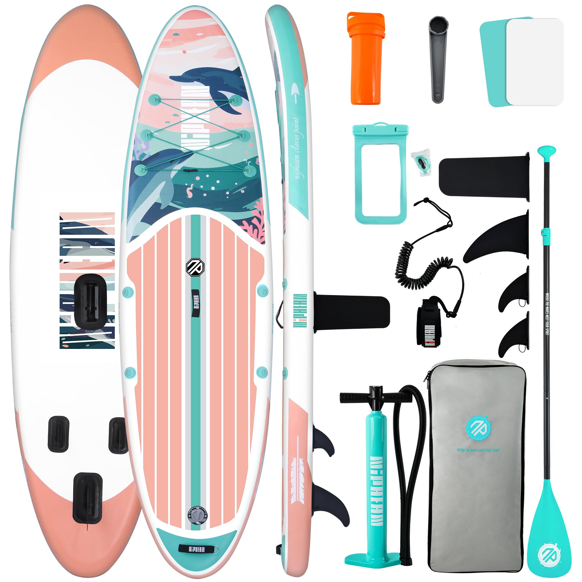 10'6" Inflatable SUP Board Set