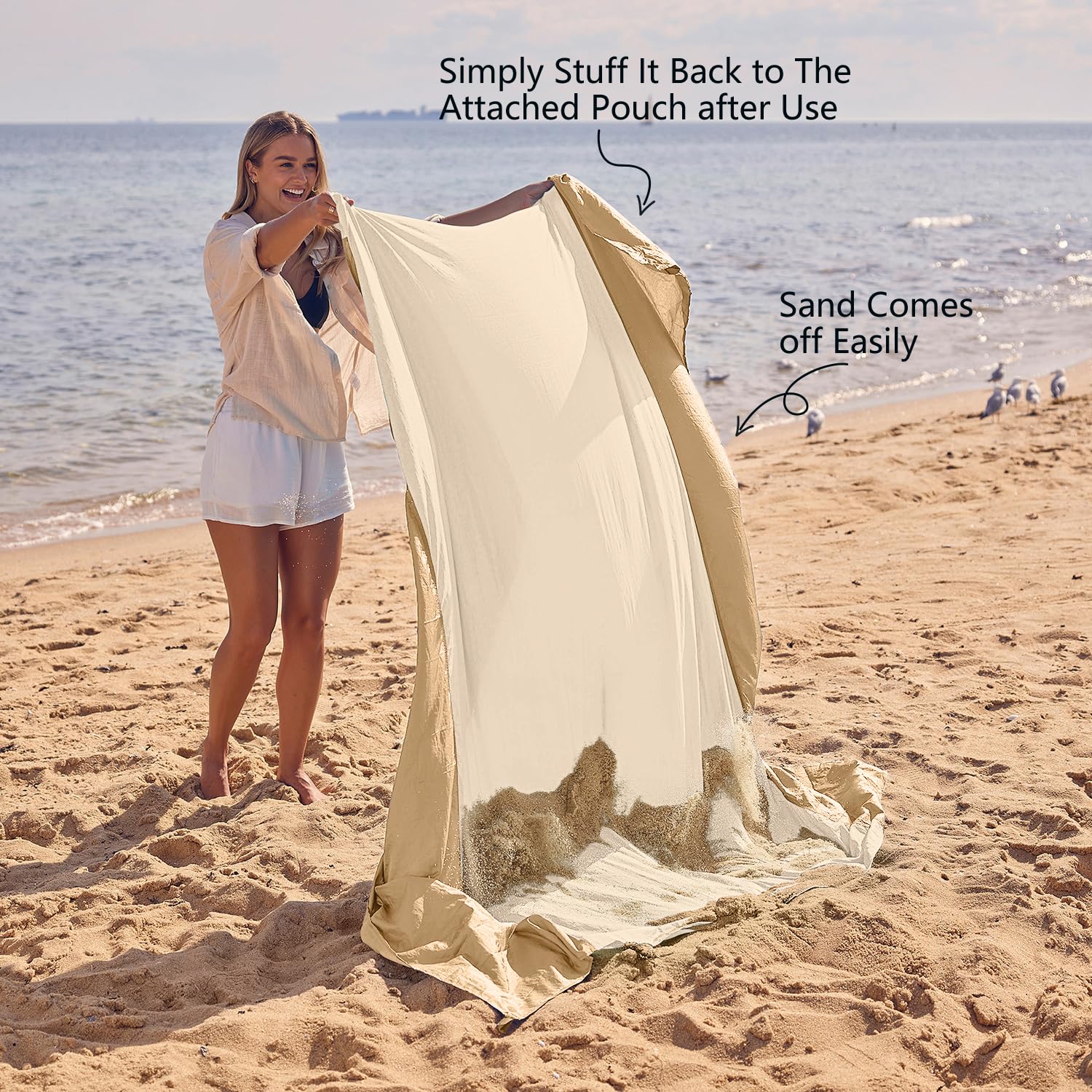 Sandproof Waterproof Beach Blanket