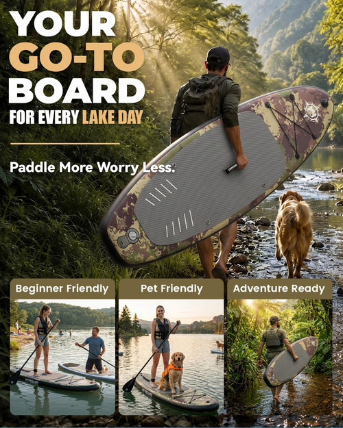 10'6" Inflatable SUP Board Set