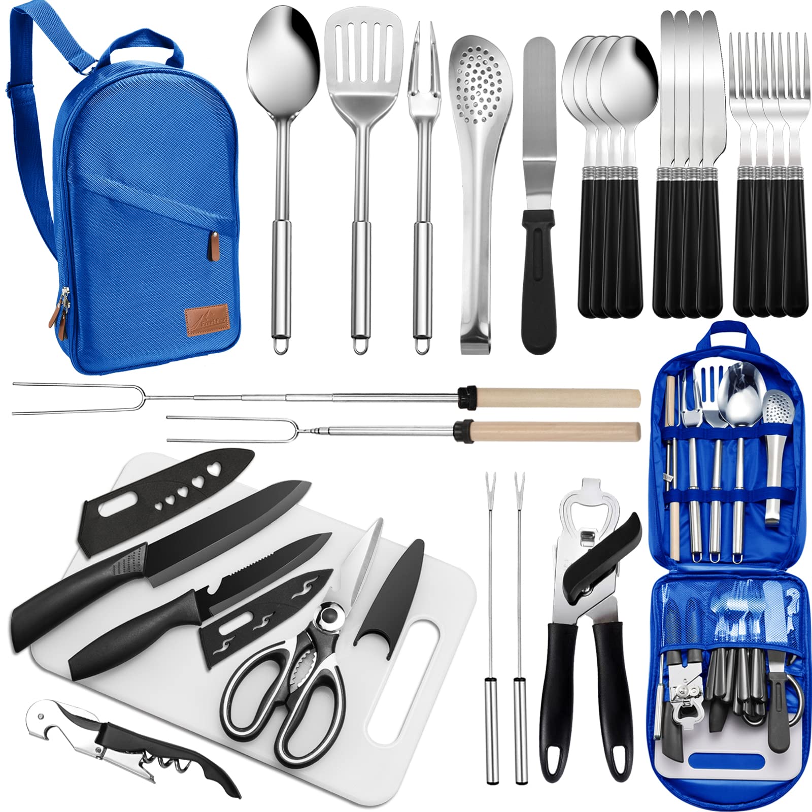 27-Piece Camping Kitchen Utensil Set