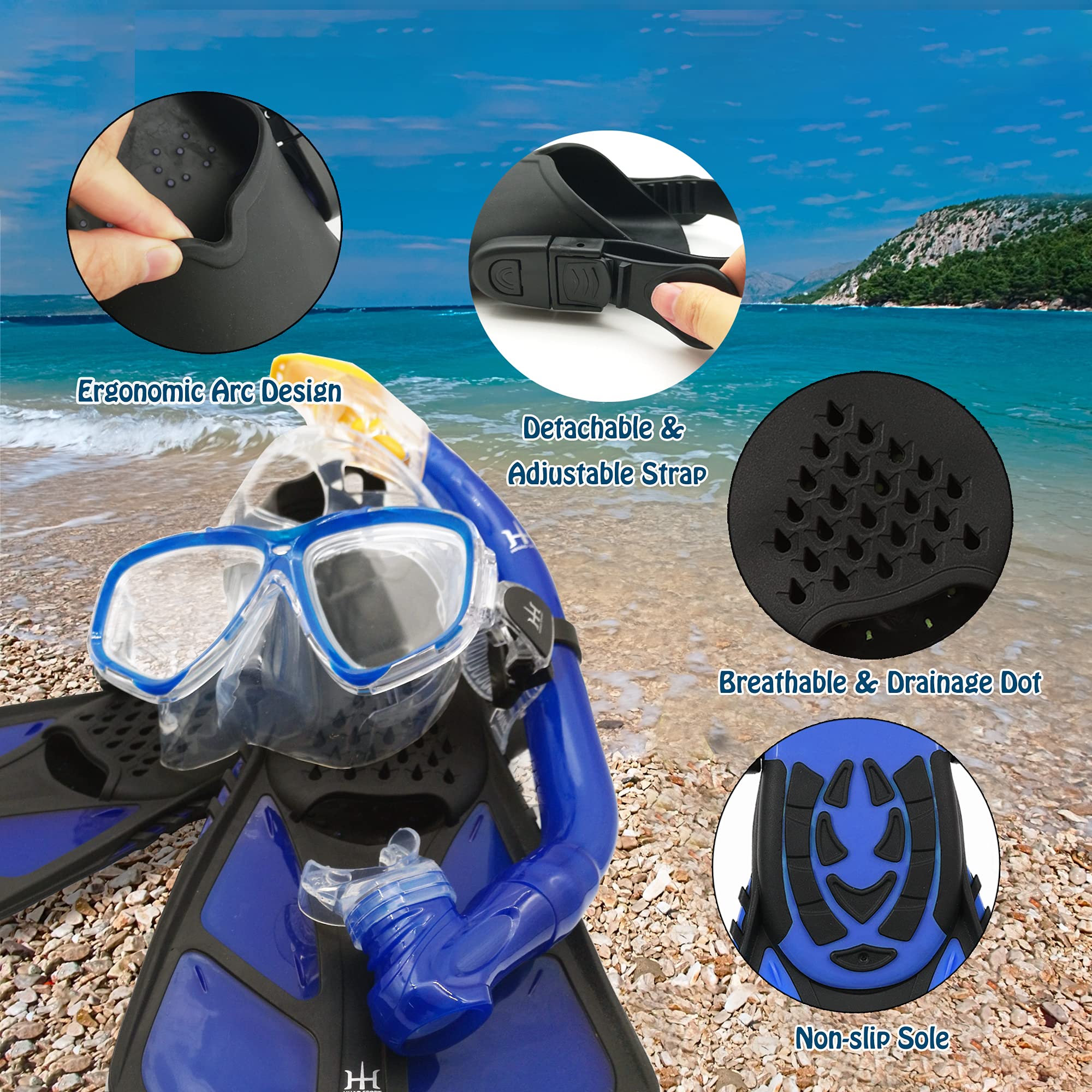 Kids Snorkeling Set with Fins