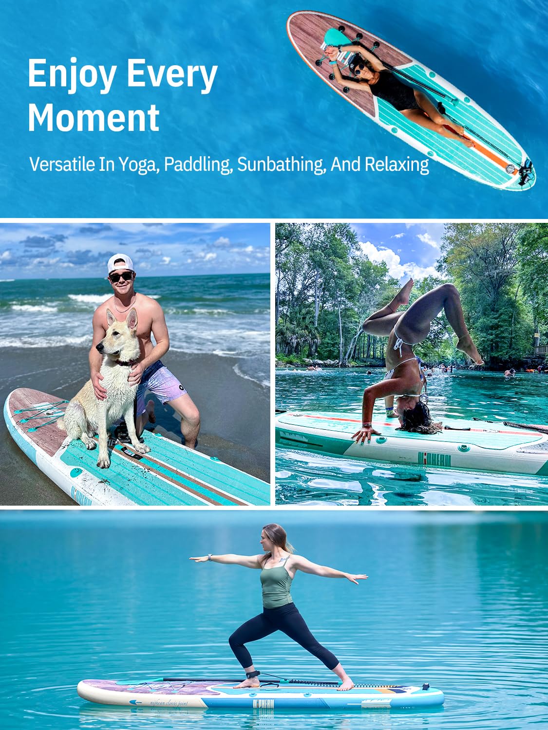 10'6" Inflatable SUP Board Set